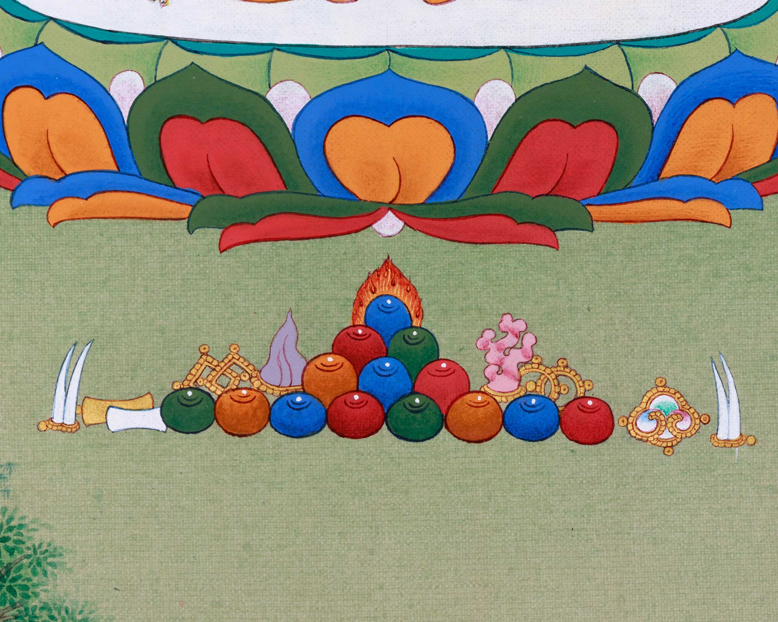 Buddha Shakyamuni Thangka, Handmade Art