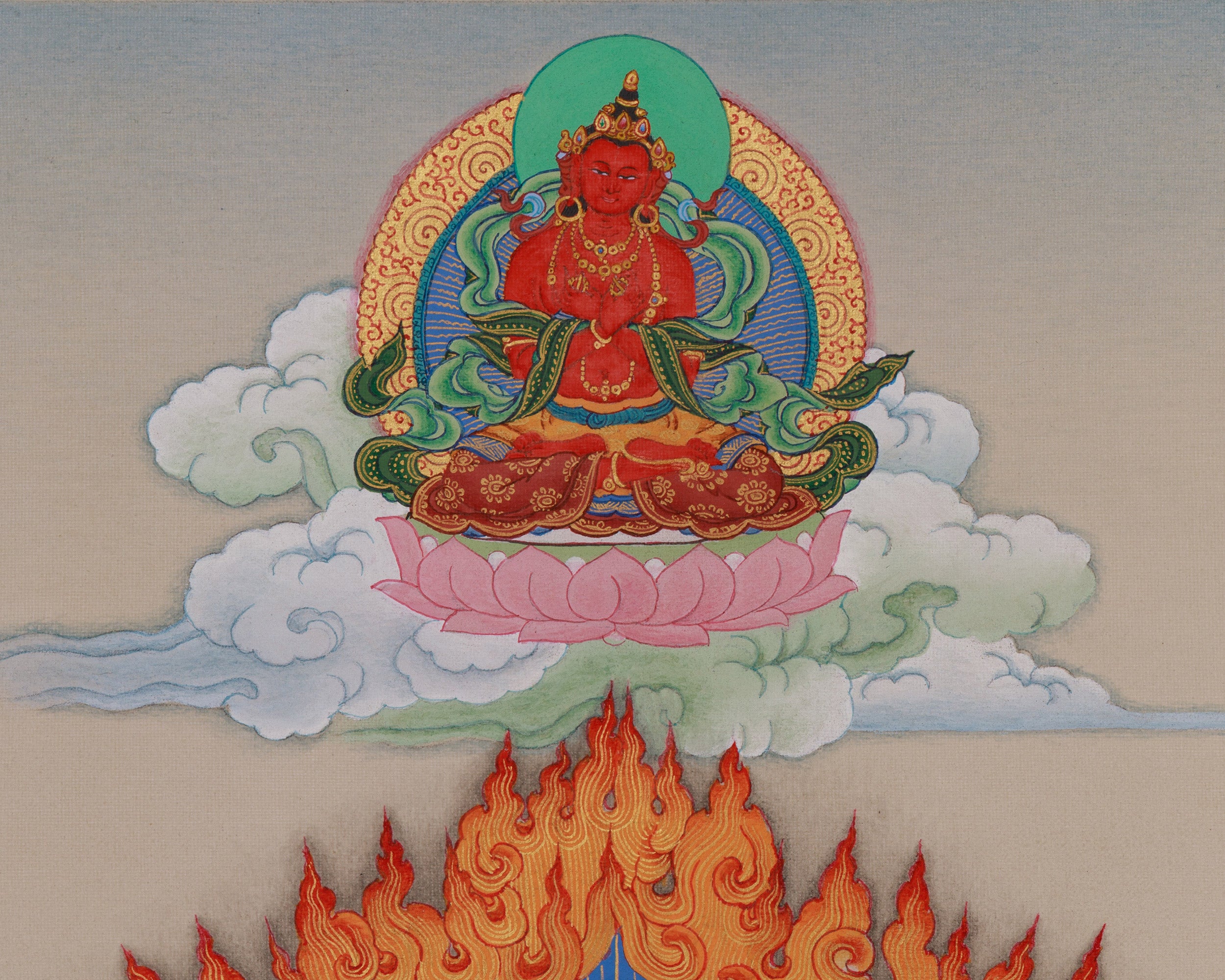 Tantric Dakini Vajrayogini Thangka | Wrathful Enlightened Goddess