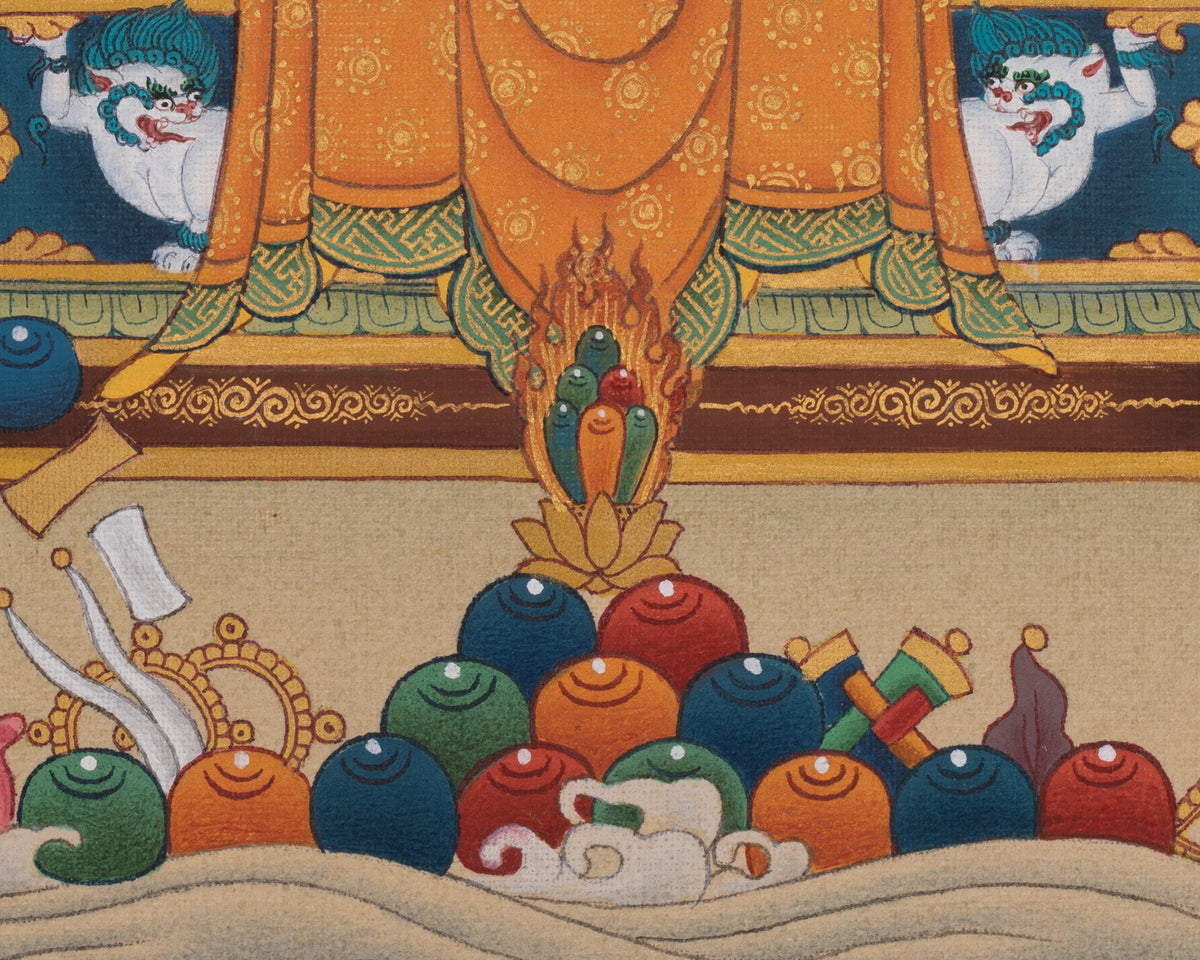 Buddhist 1000 Armed Chenrezig Thangka | Infinite Compassion Deity