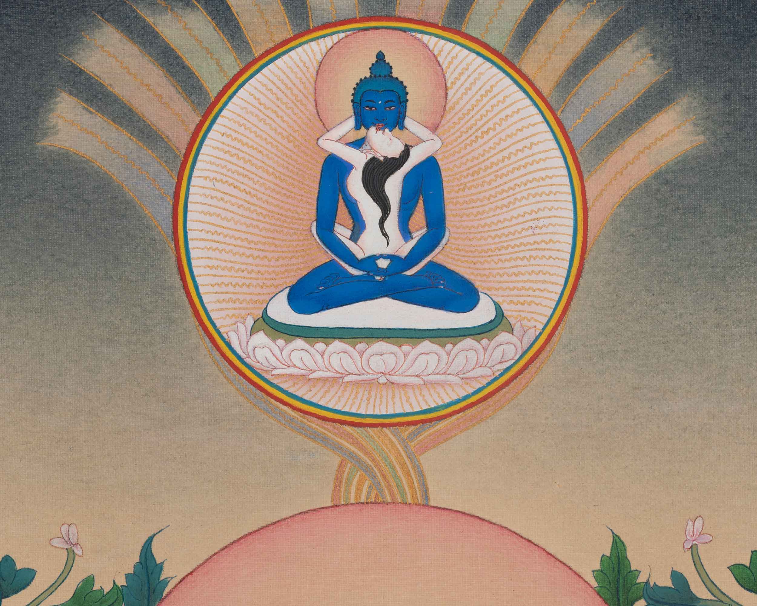 Longchenpa Sacred Thangka | Traditional Nyingma Master Buddhist Artwork