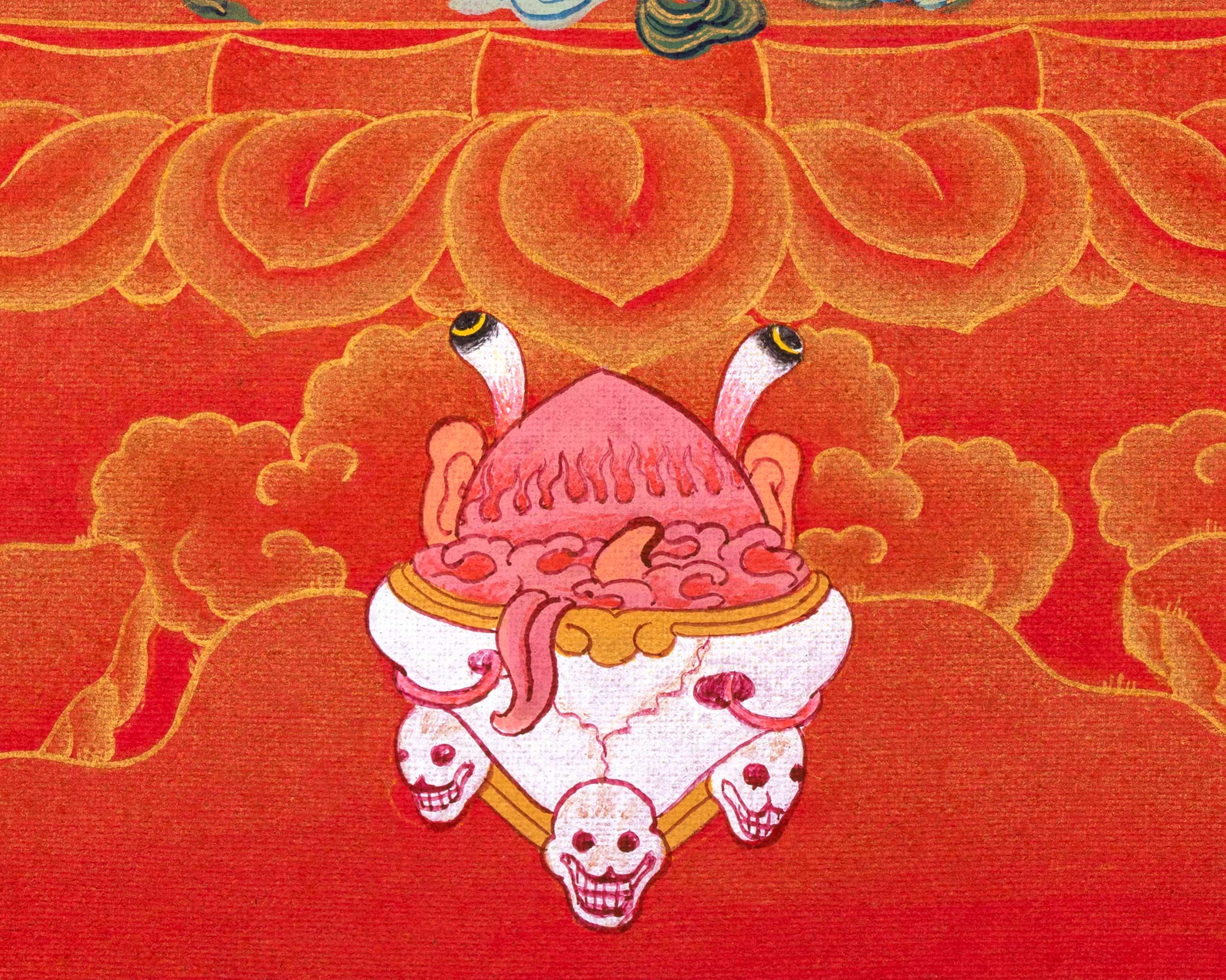 Vajrayogini, Red and Gold Thangka for Practice