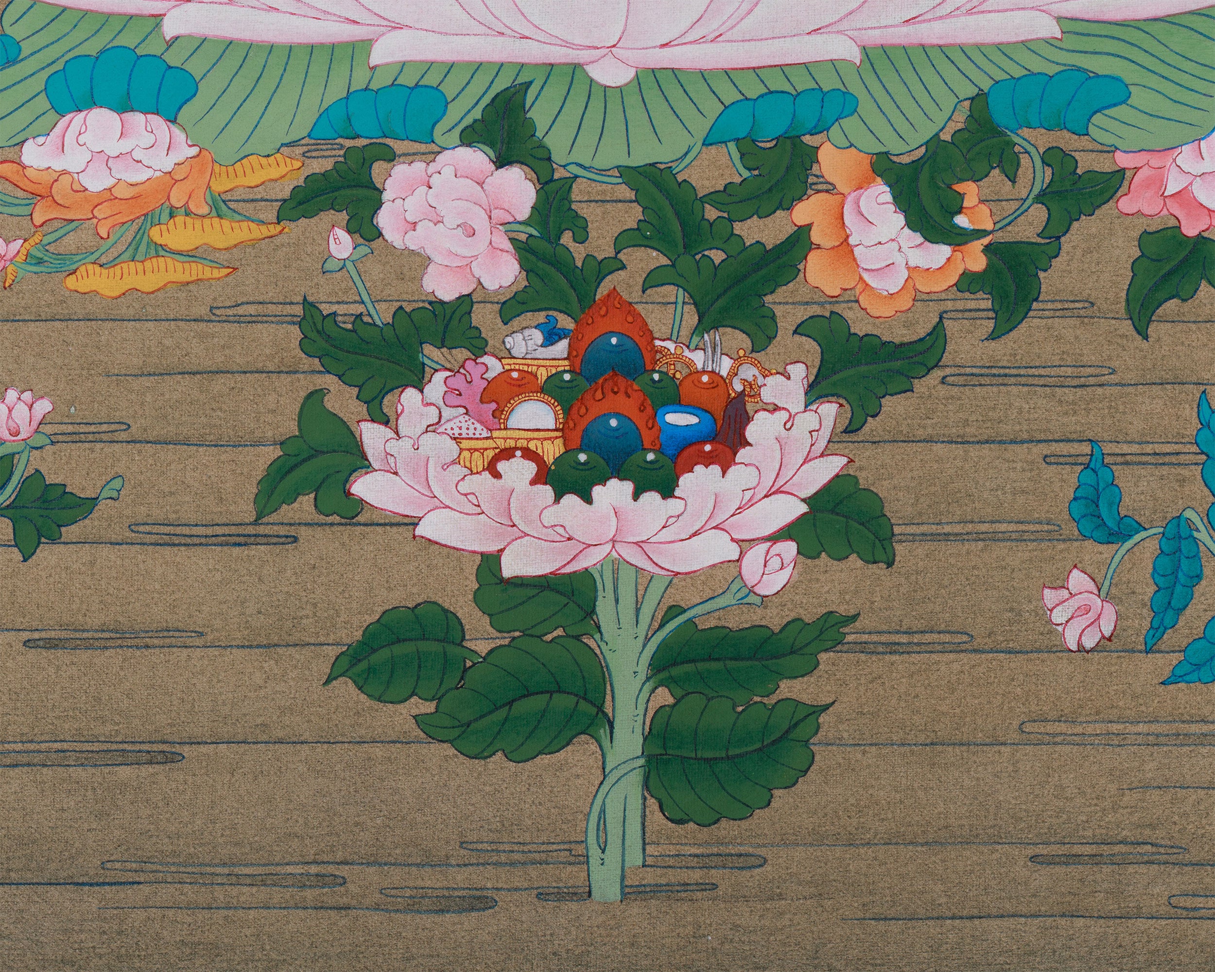 Hindu Goddess Saraswati Thangka | Wisdom & Knowledge Blessing