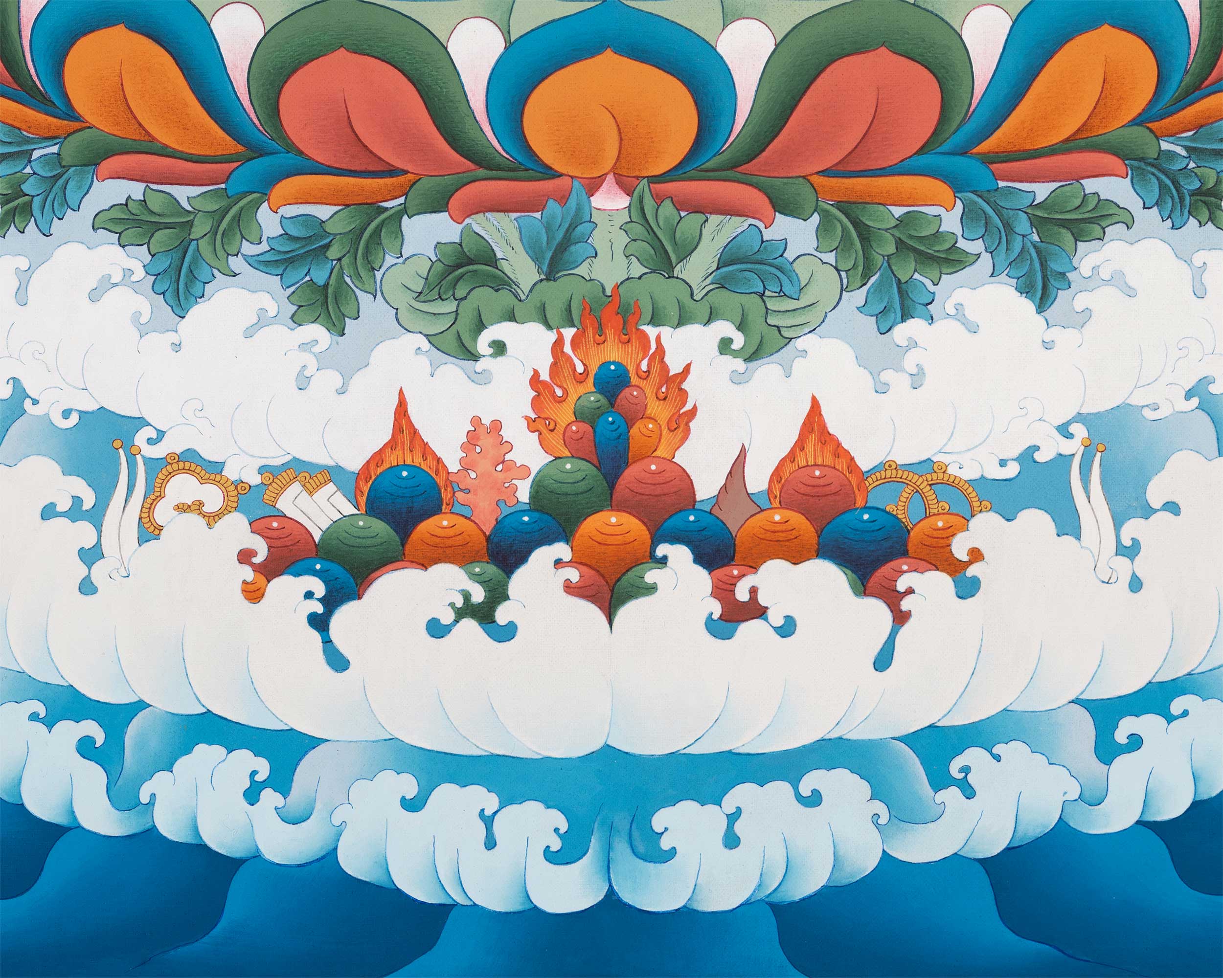 Unique Thangka of Manjushri Buddha