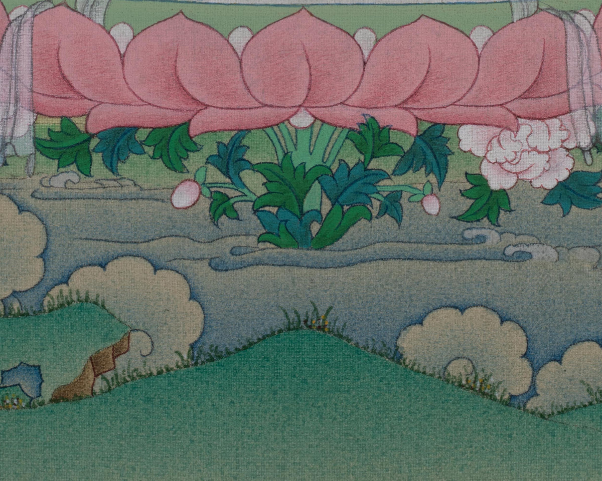 Manjushri Tibetan Sacred Art | Bodhisattva of Transcendent Wisdom