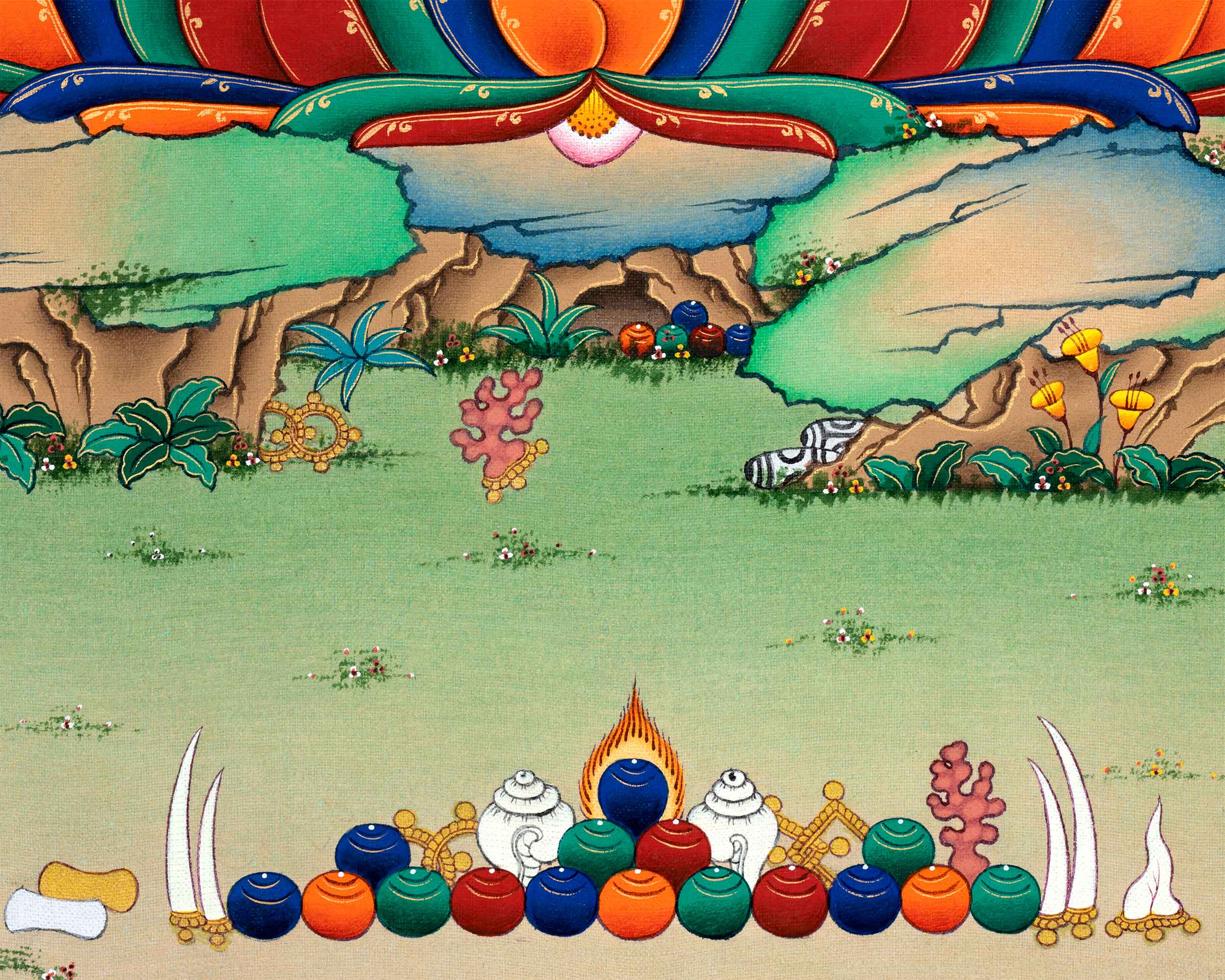 Amitabha Buddha Canvas Print | Journey to the Pure Land of Enlightenment