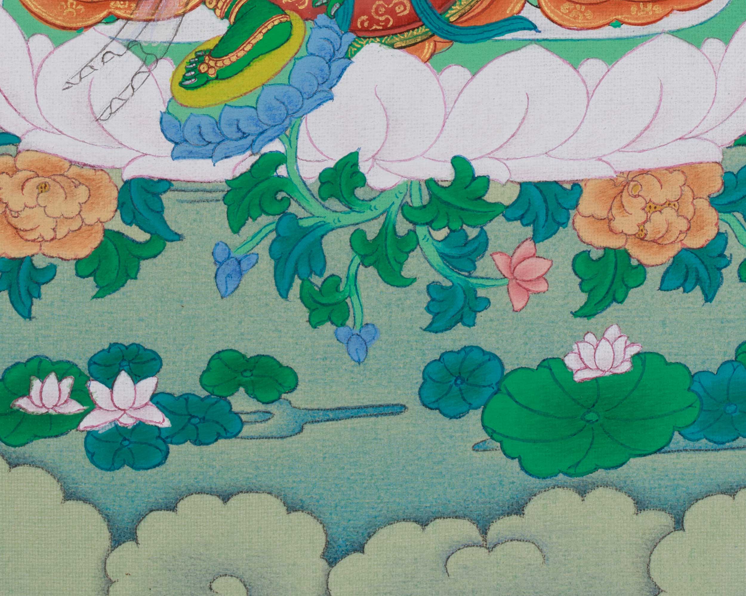 Green Tara Tibetan Thangka | Mother of Liberation | Wisdom Deity