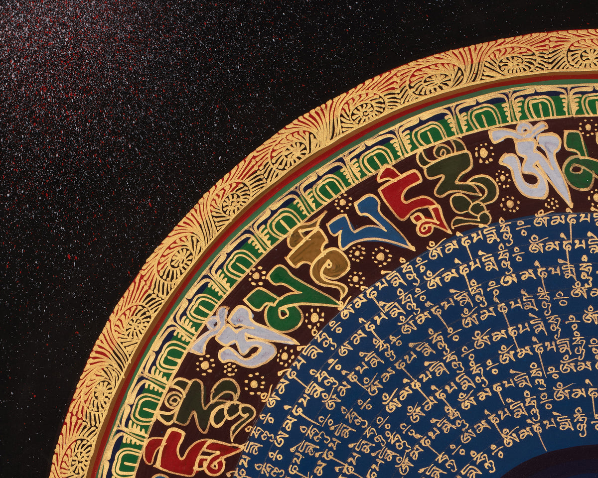Traditional Mantra Mandala Thangka | Enlightened Universe And The Journey To Inner Peace