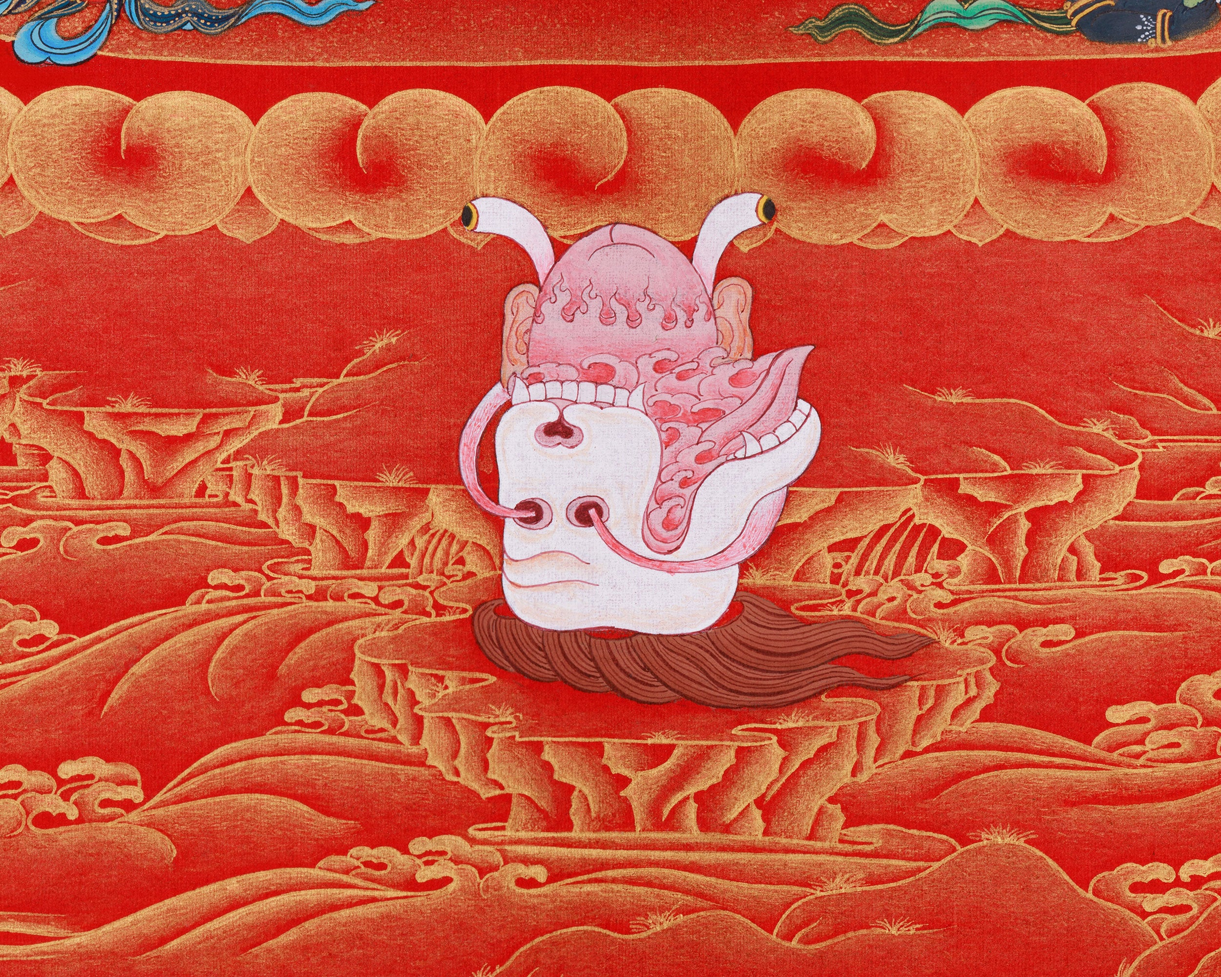 Sacred Dancing Goddess Vajrayogini | Tantric Artwork in Nakthang Style