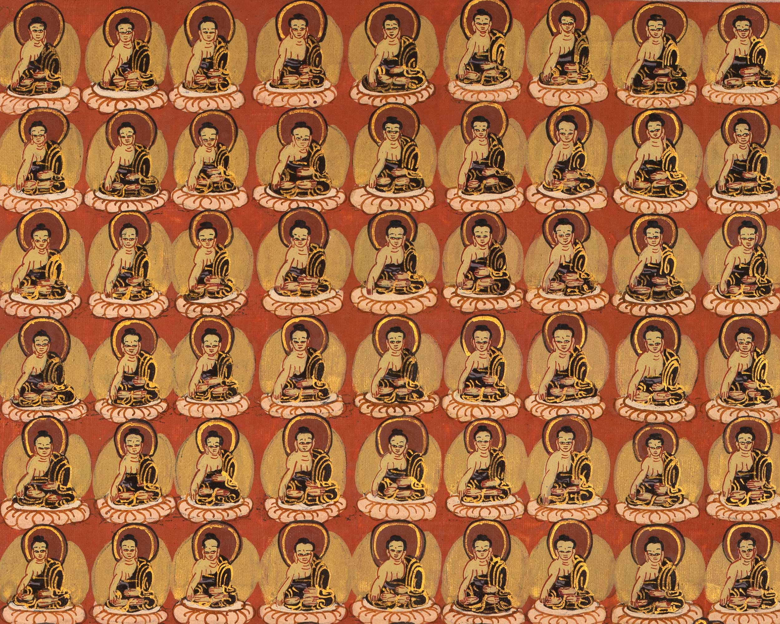 Handmade Buddha Shakyamuni | Thangka Painting Nepal | Wall Hanging Art