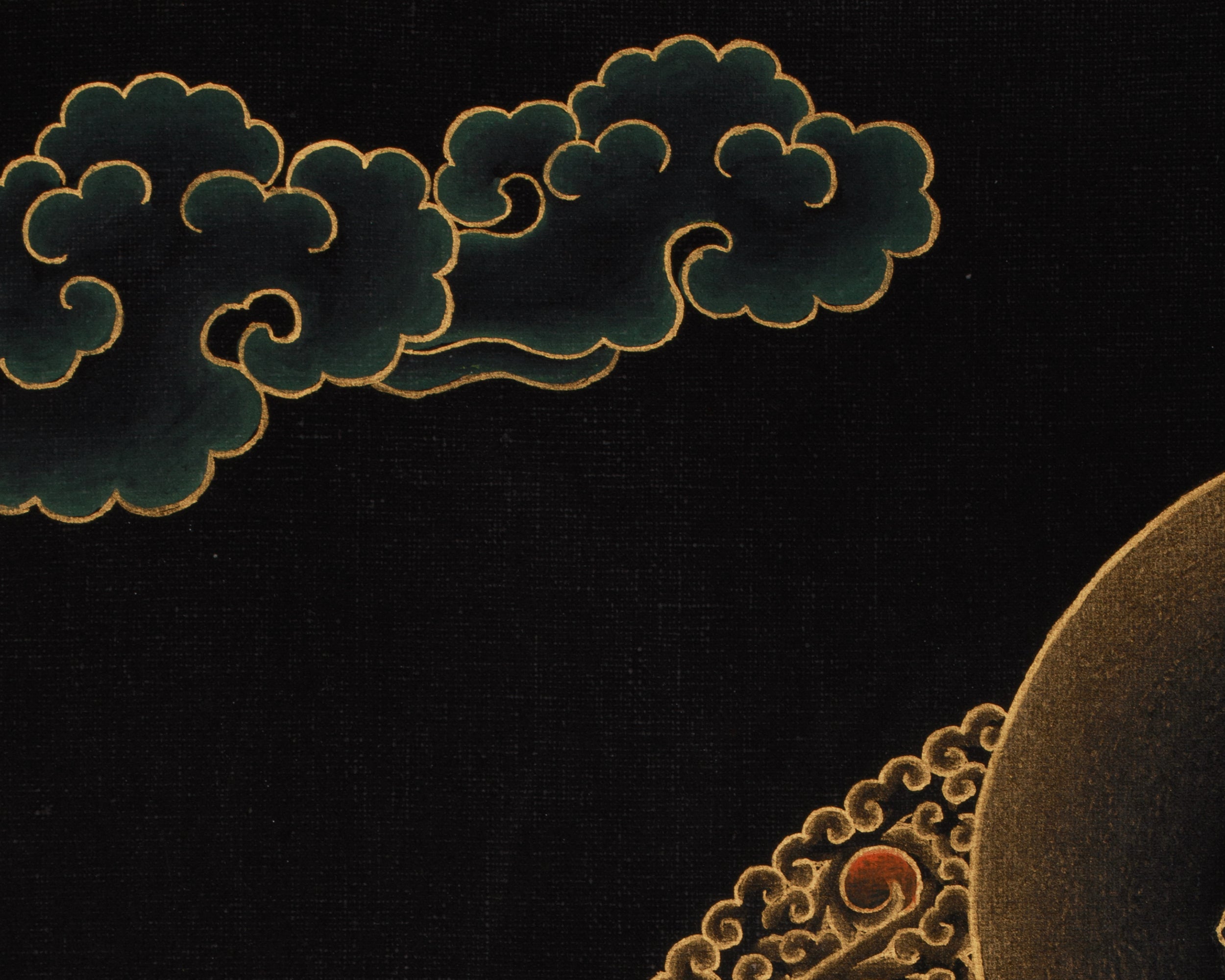 Hand-Painted Guru Rinpoche Thangka | Embodiment of Wisdom and Compassion
