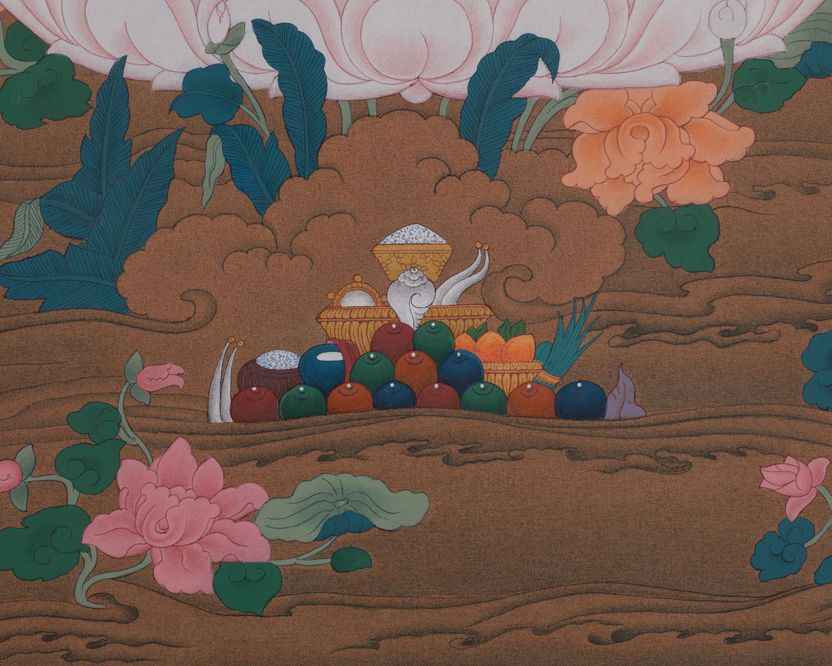 Shakyamuni Buddha Sacred Thangka | Siddhartha Gautam | Enlightened Master Painting