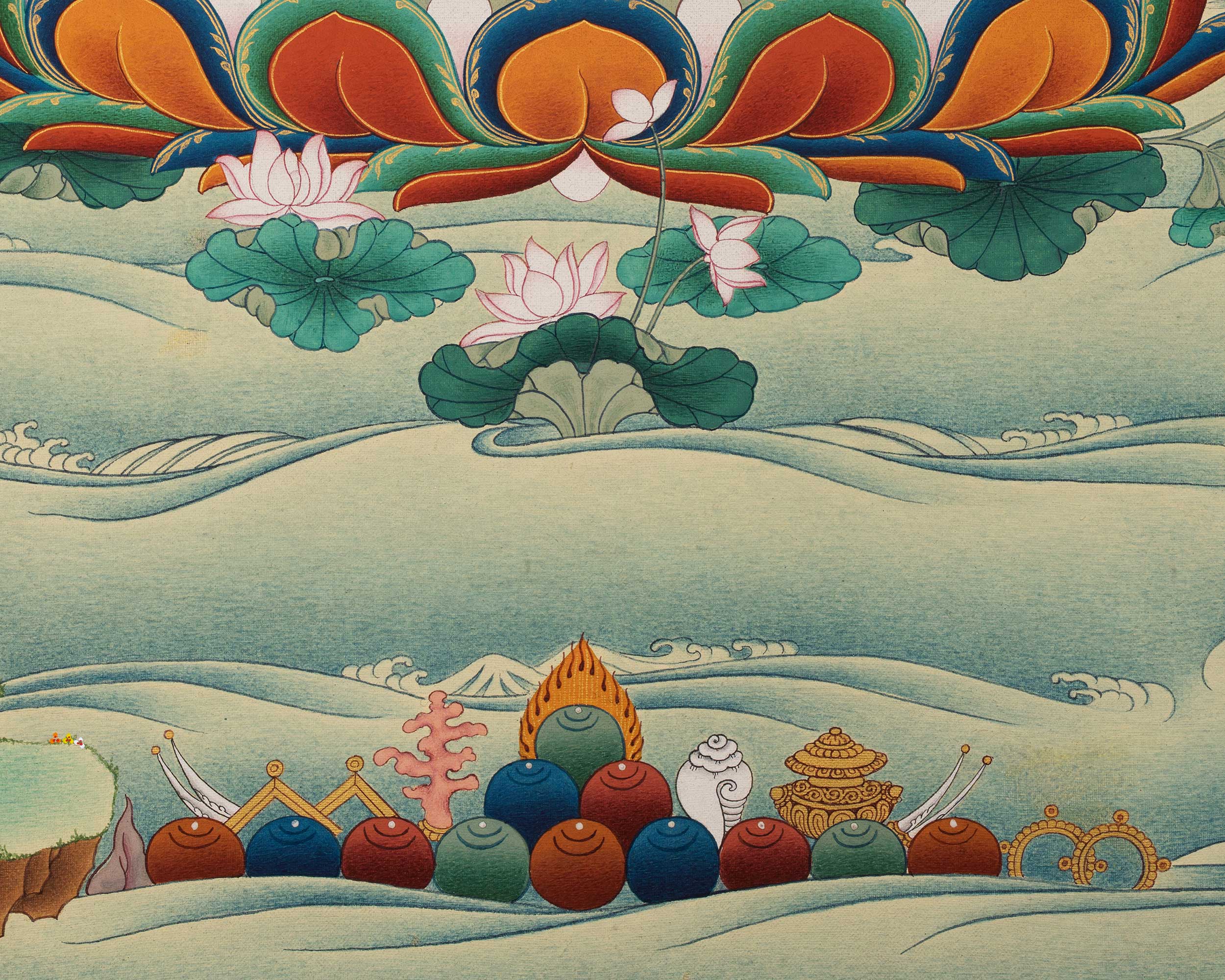 Chenrezig Thangka Print | Bodhisattva Canvas Print With High-Quality Giclee