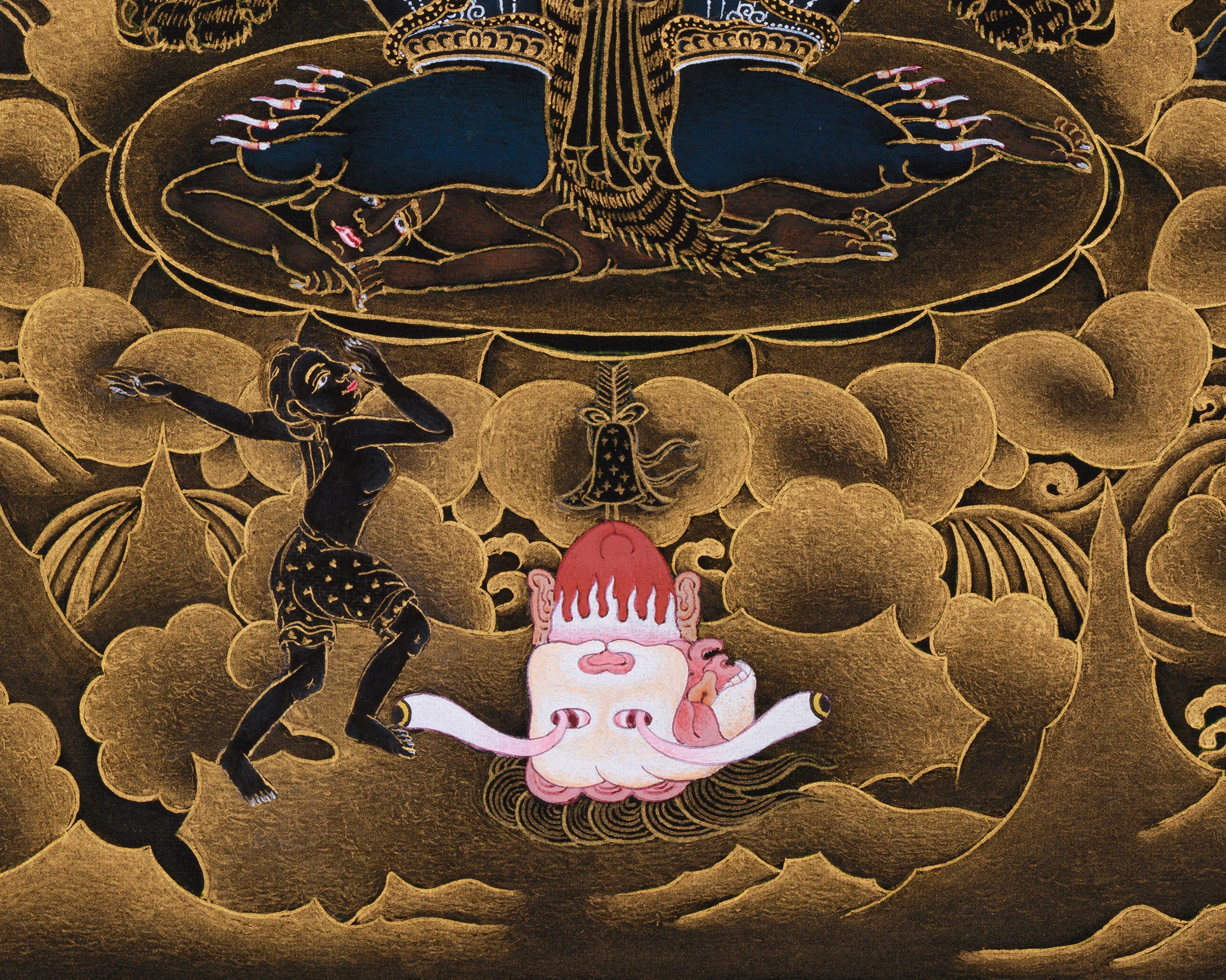 Mahakala of Sakya Tradition | Protector Deity Thangka