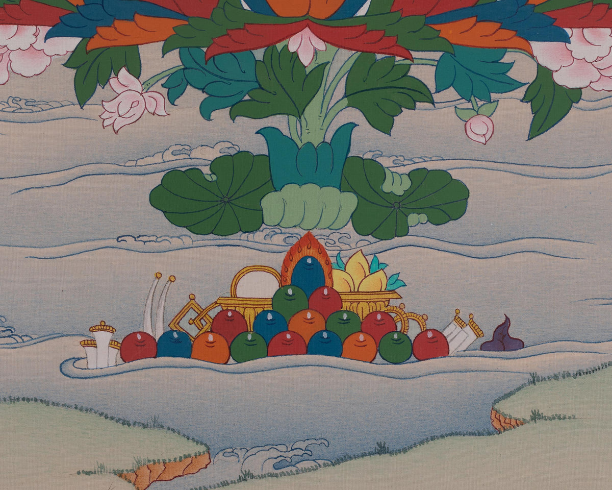 Guru Rinpoche Himalayan Thangka | Buddhist Master | Padmasambhava Art