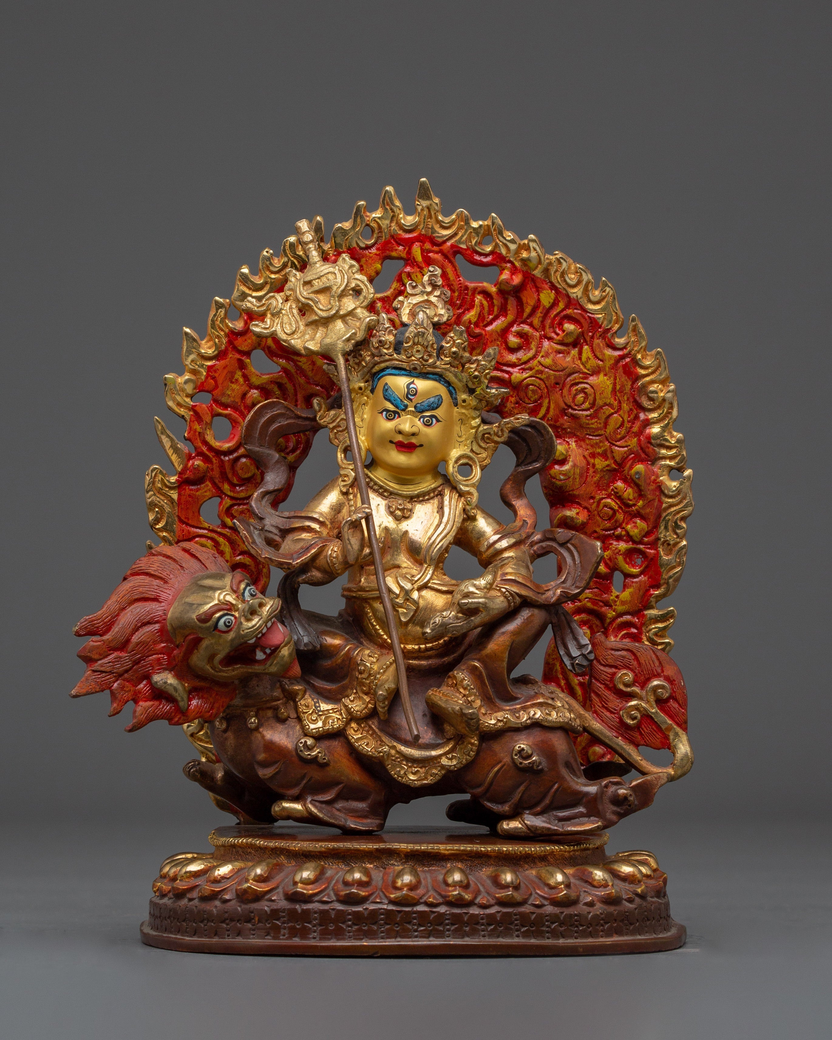 Gold-Plated Namtoshe | Tibetan Guardian of Wealth