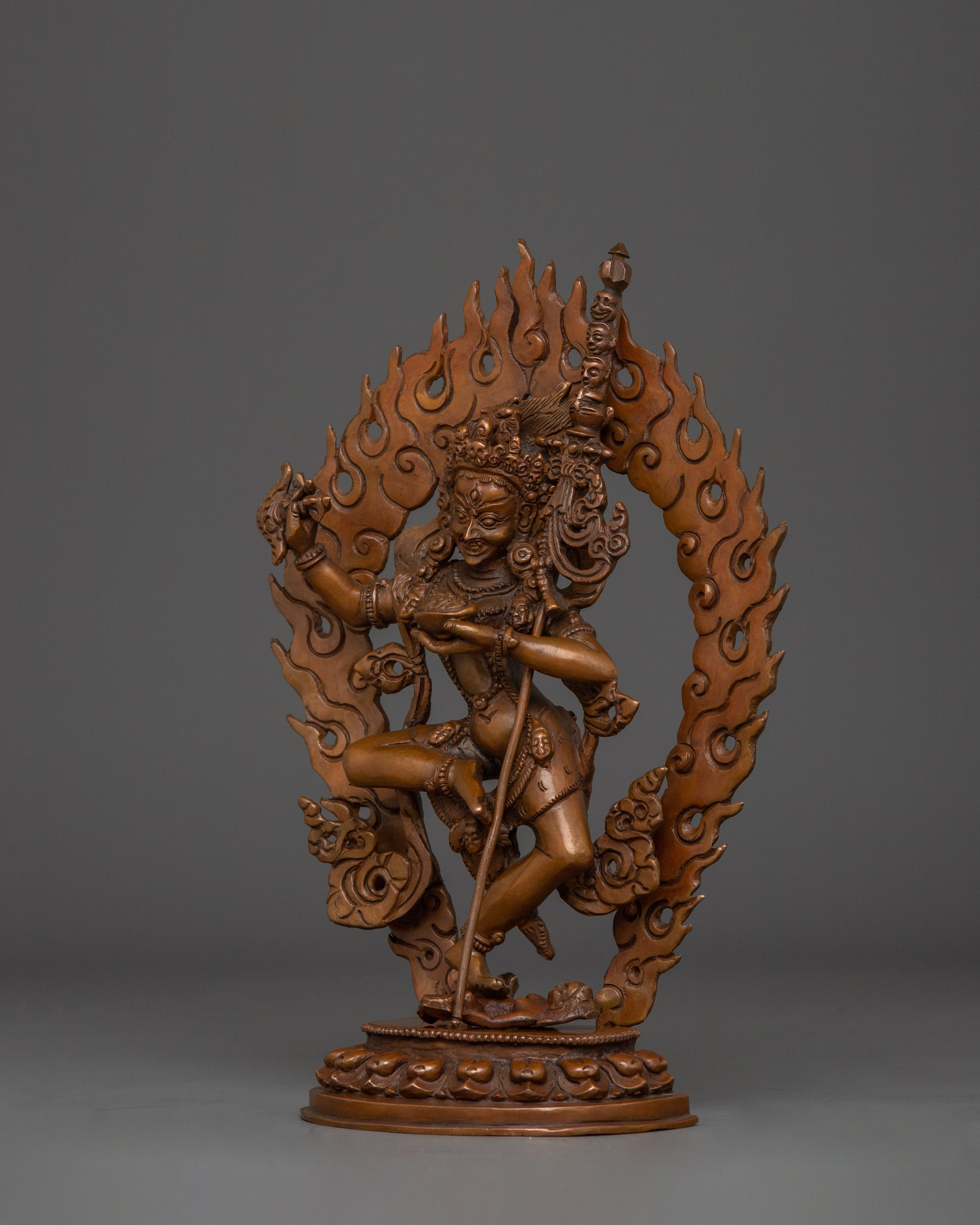 Oxidized Troma Nagmo Statue | Also known as Krodha Kali