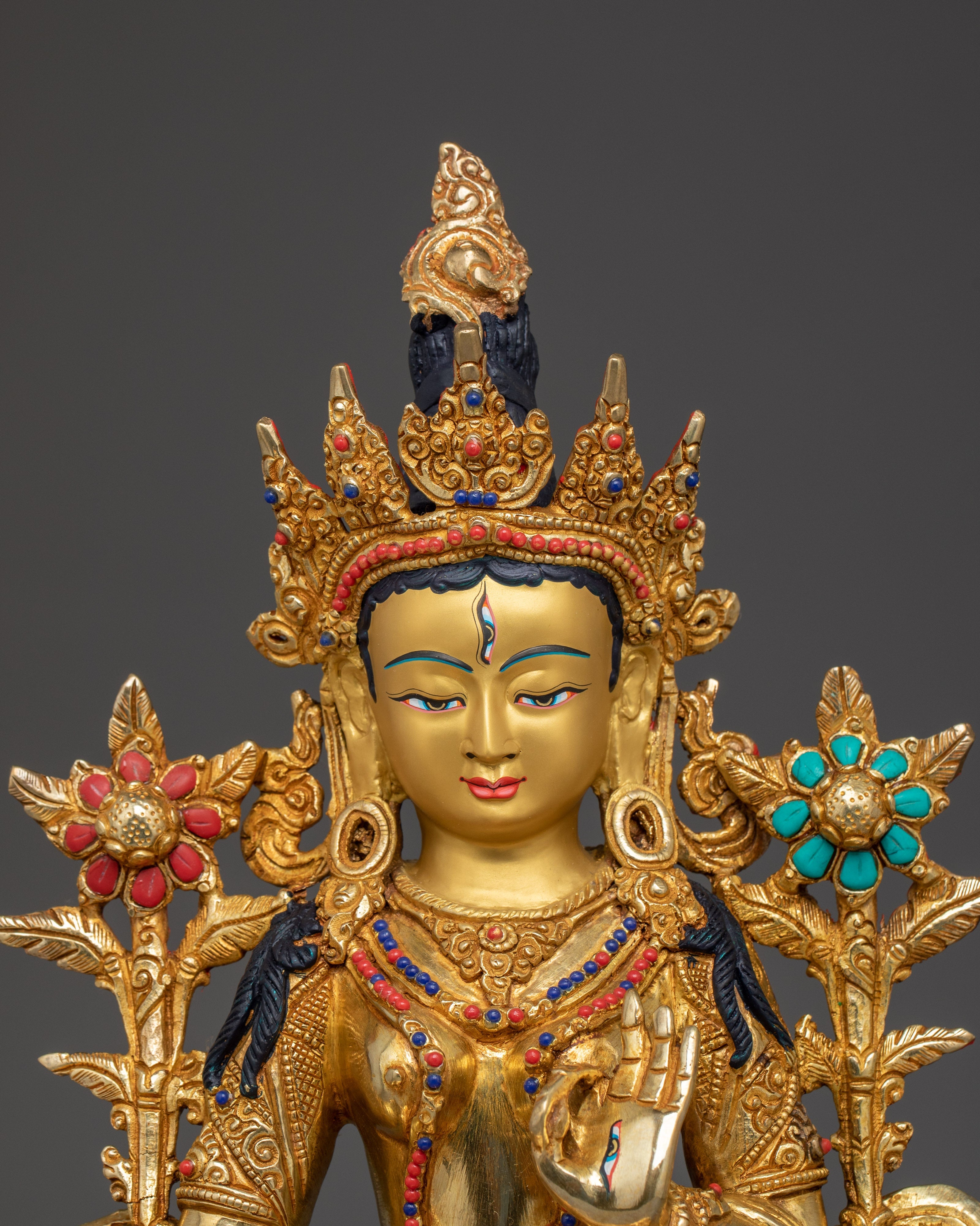 Peaceful Compassion Deity of White Tara | The Bodhisattva of Long Life