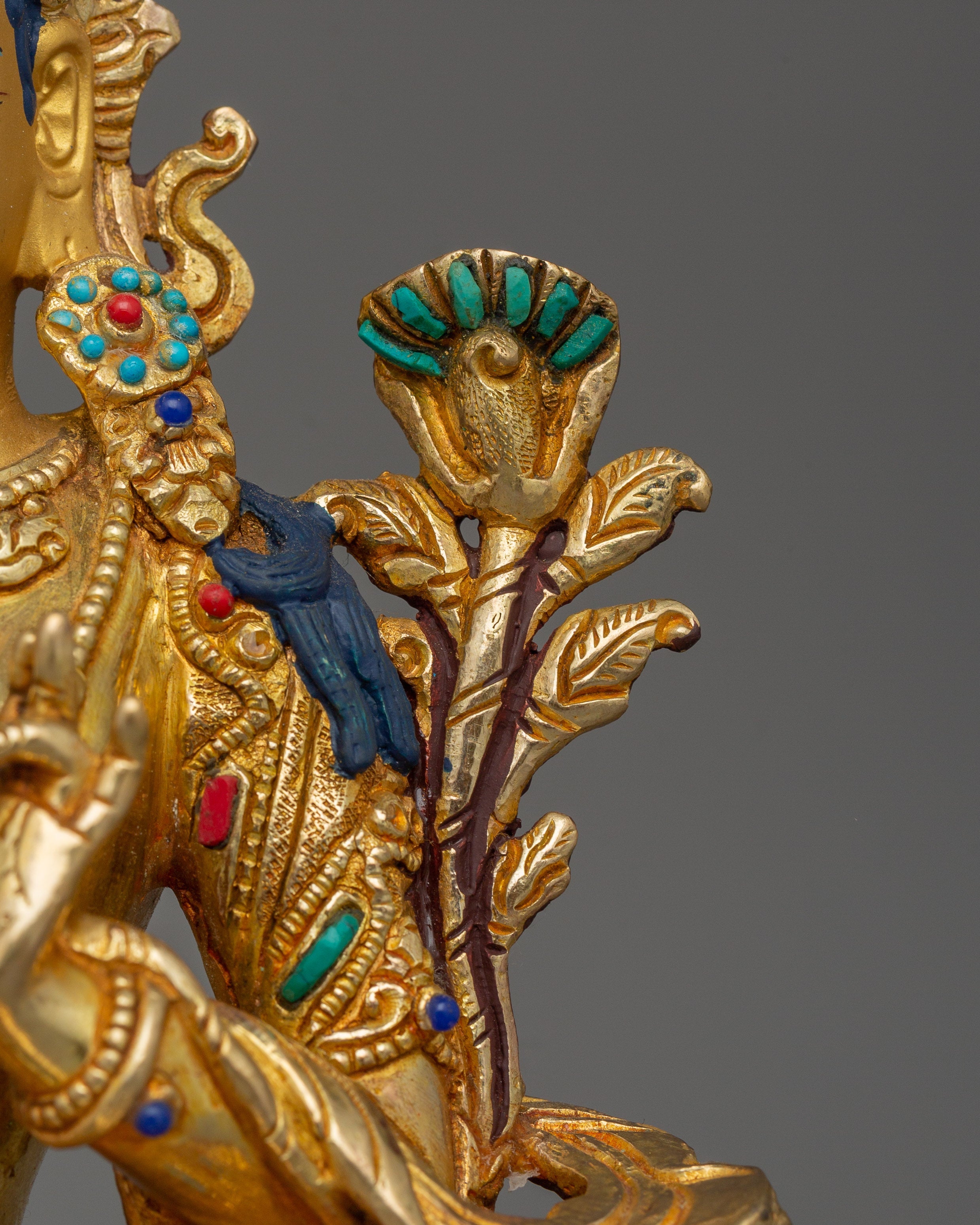 Handcrafted Green Tara Figurine | Bodhisattva of Protection