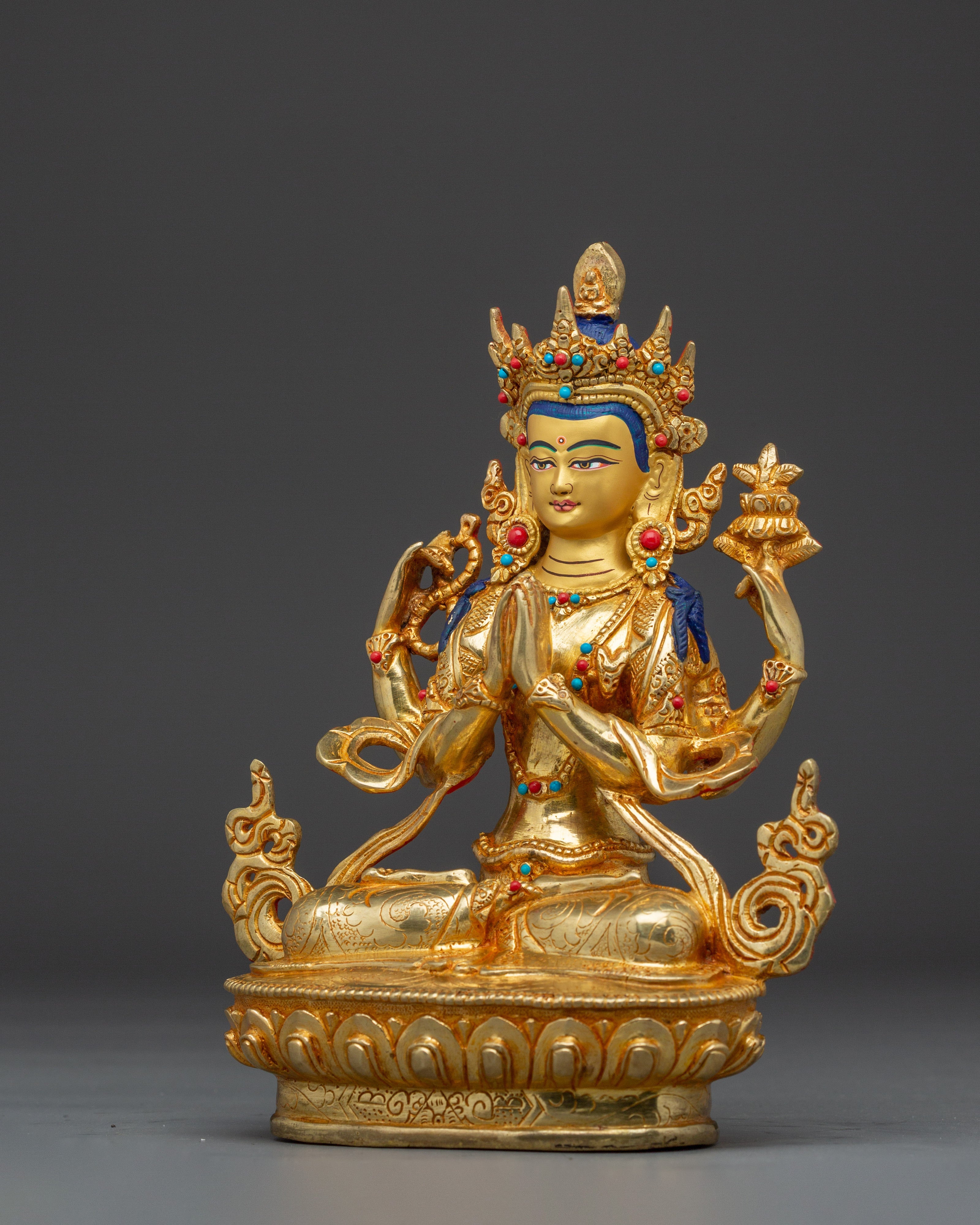 Divine Protector Chenrezig Statue | Bodhisattva of Compassion