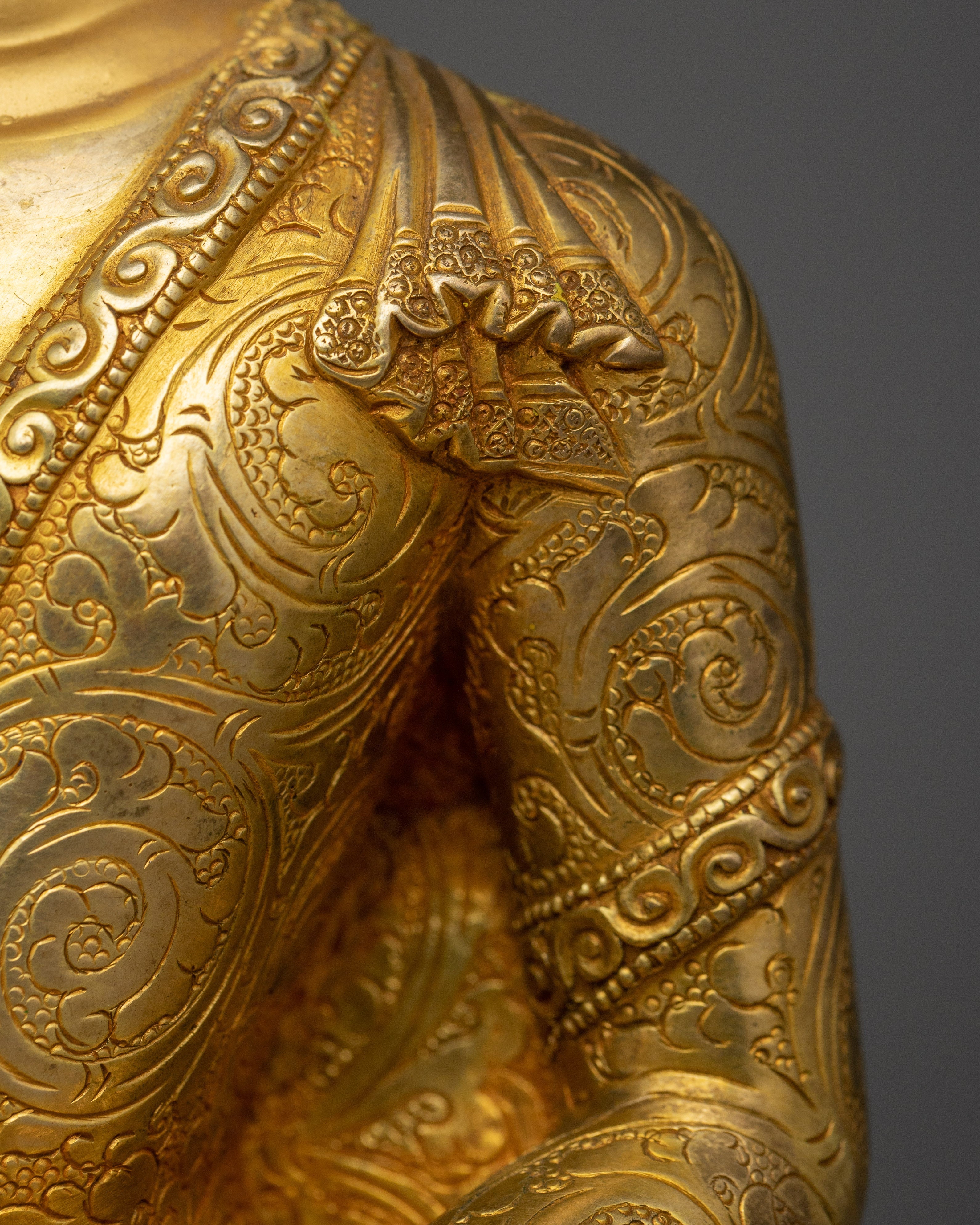 Buddha of Eternal Life Amitabha | Copper Body Sculpture