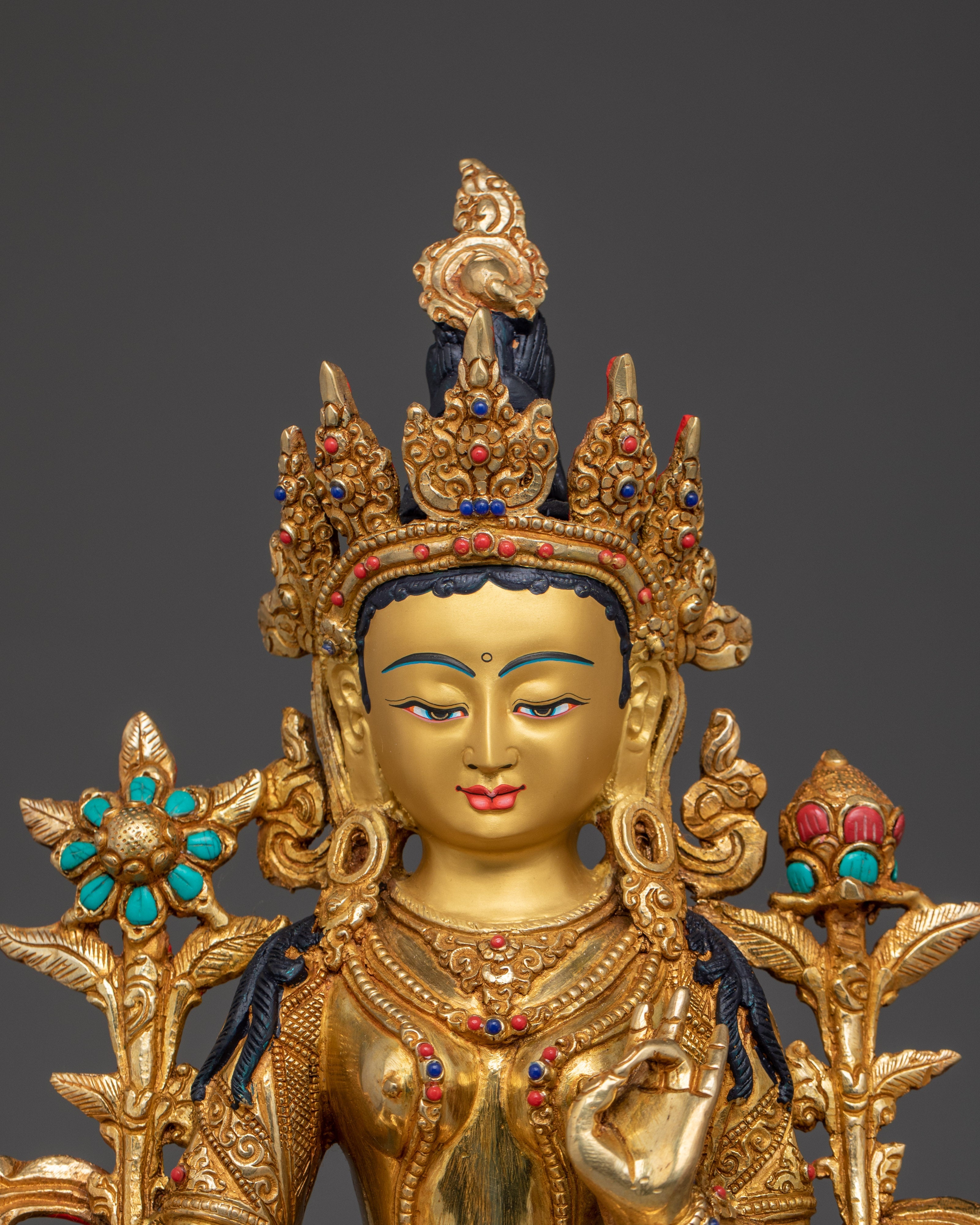 Himalayan Shyama Tara Statue | Green Tara - Mother of All Buddhas