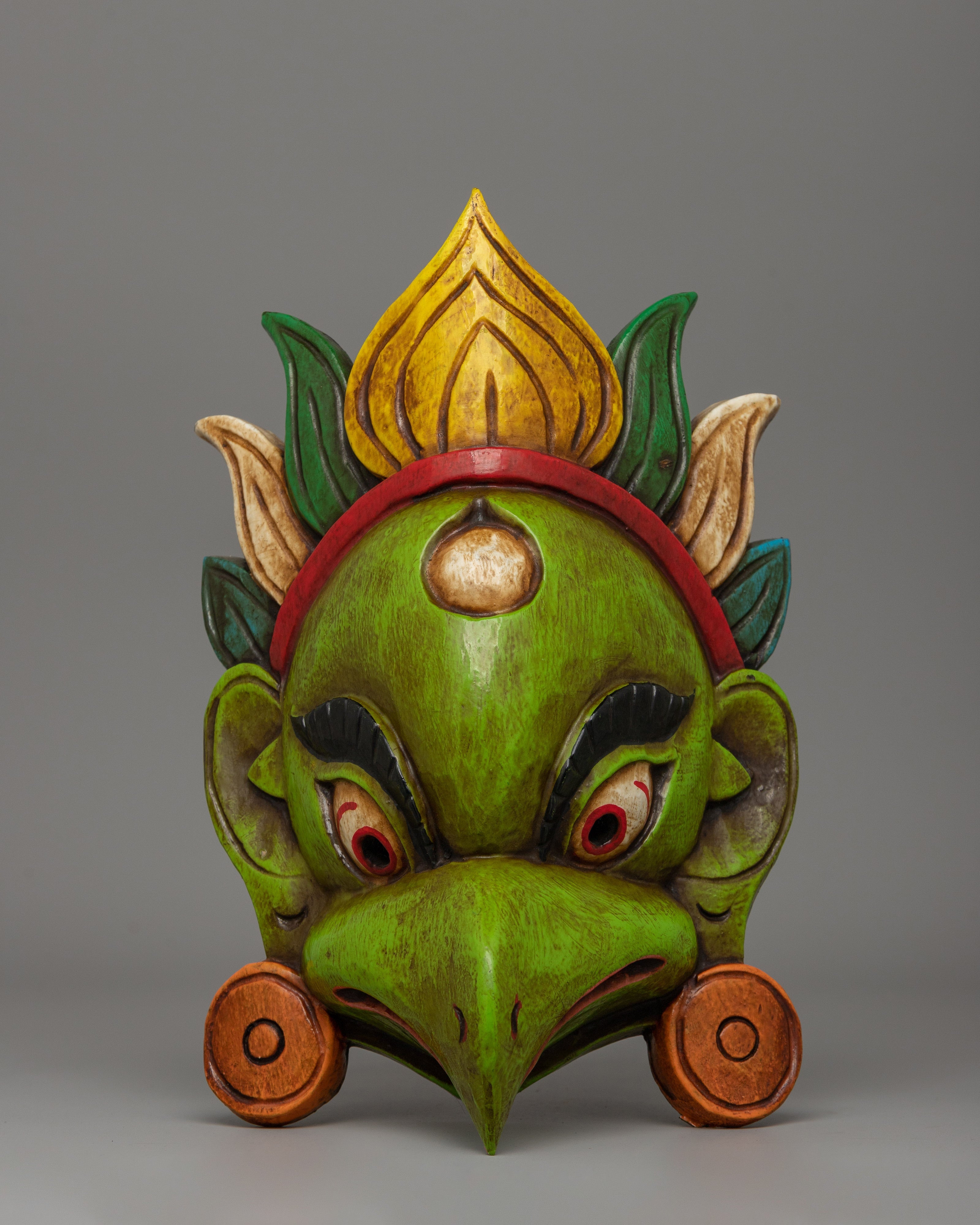 green-garuda-mask