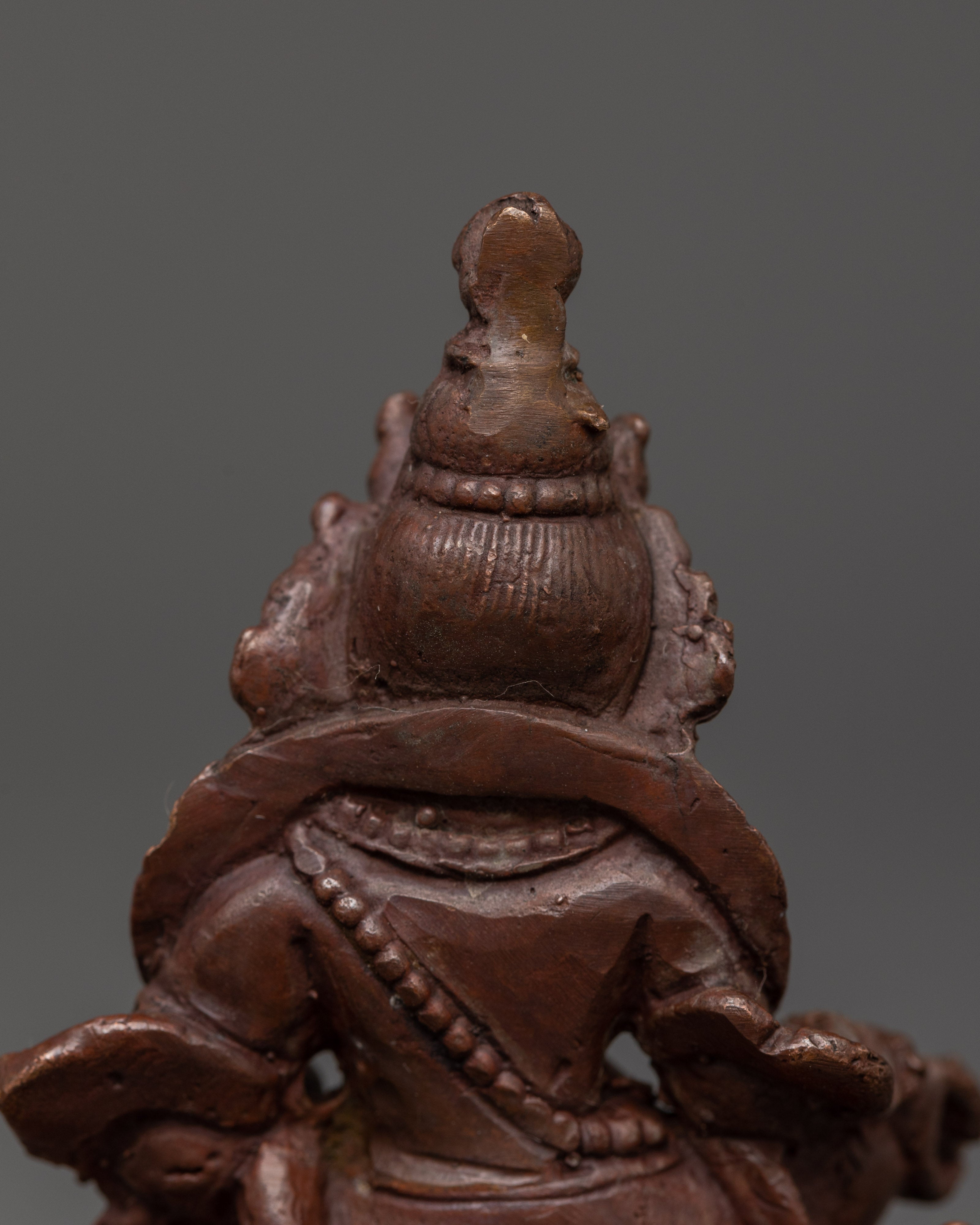 Dzambhala Oxidized Copper Statue | Wrathful Fierce Wealth Deity