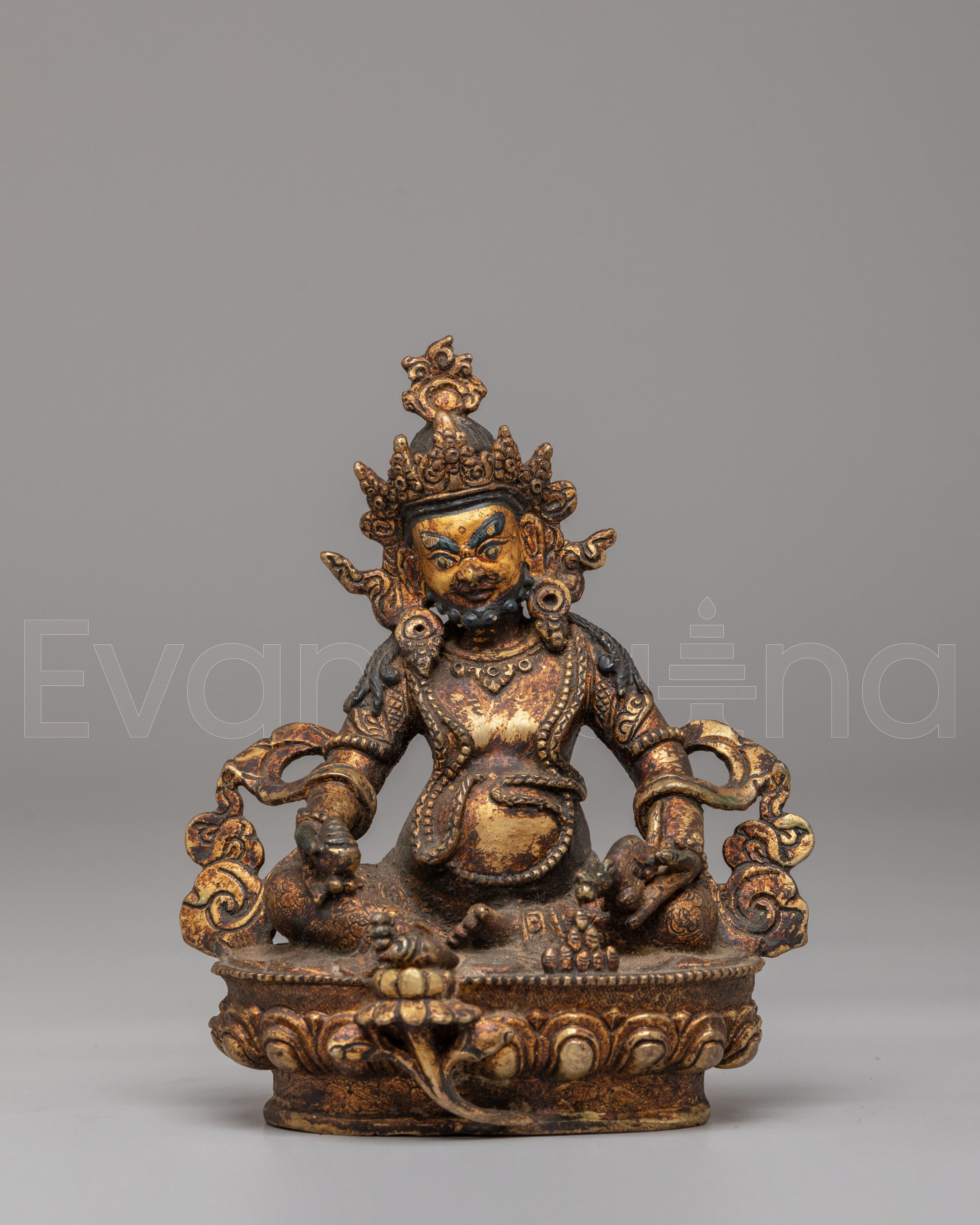 Wealth Dzambhala Deity Altar Statue