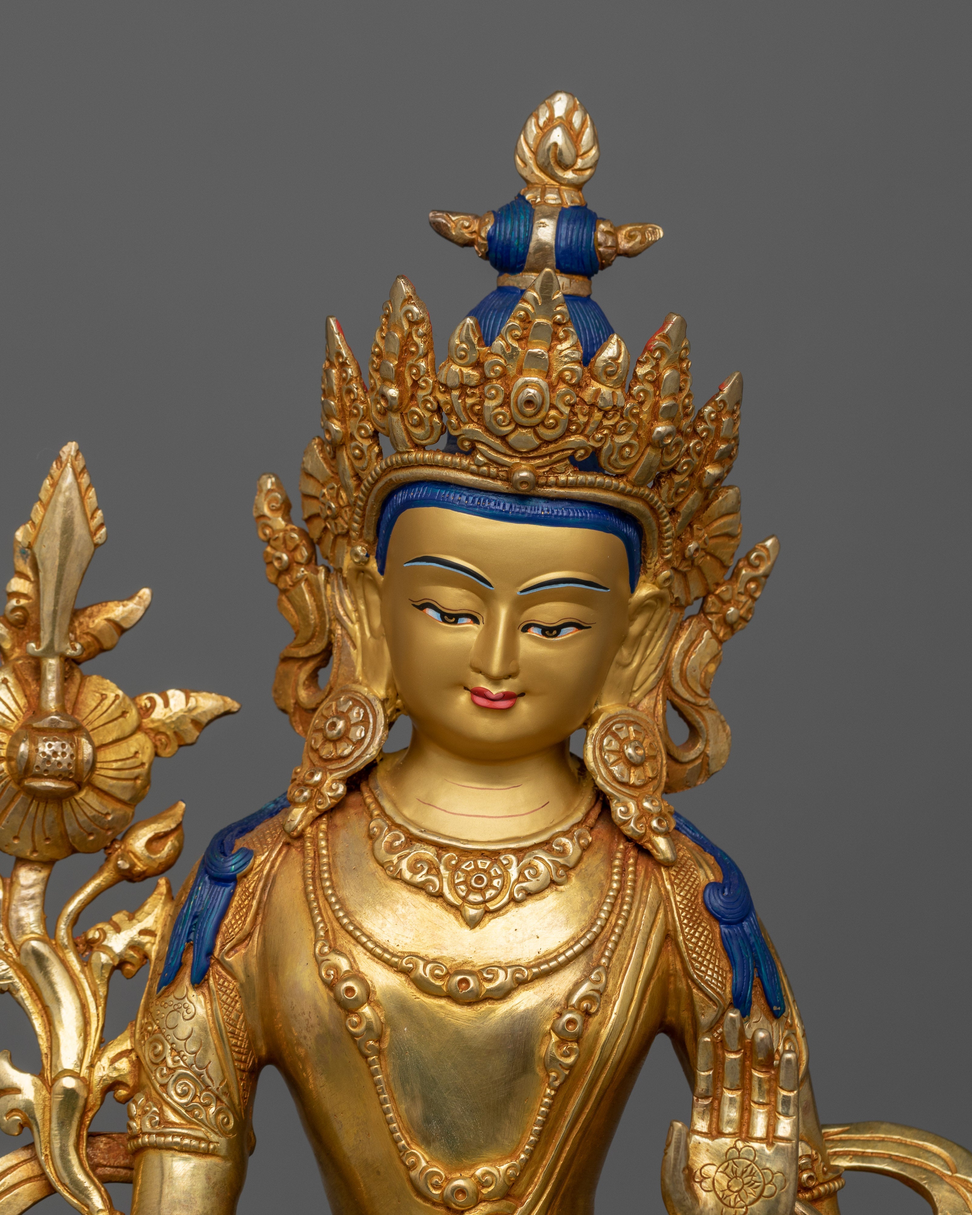 Handmade Beautiful Bodhisattva Statue | Traditional Himalayan Art
