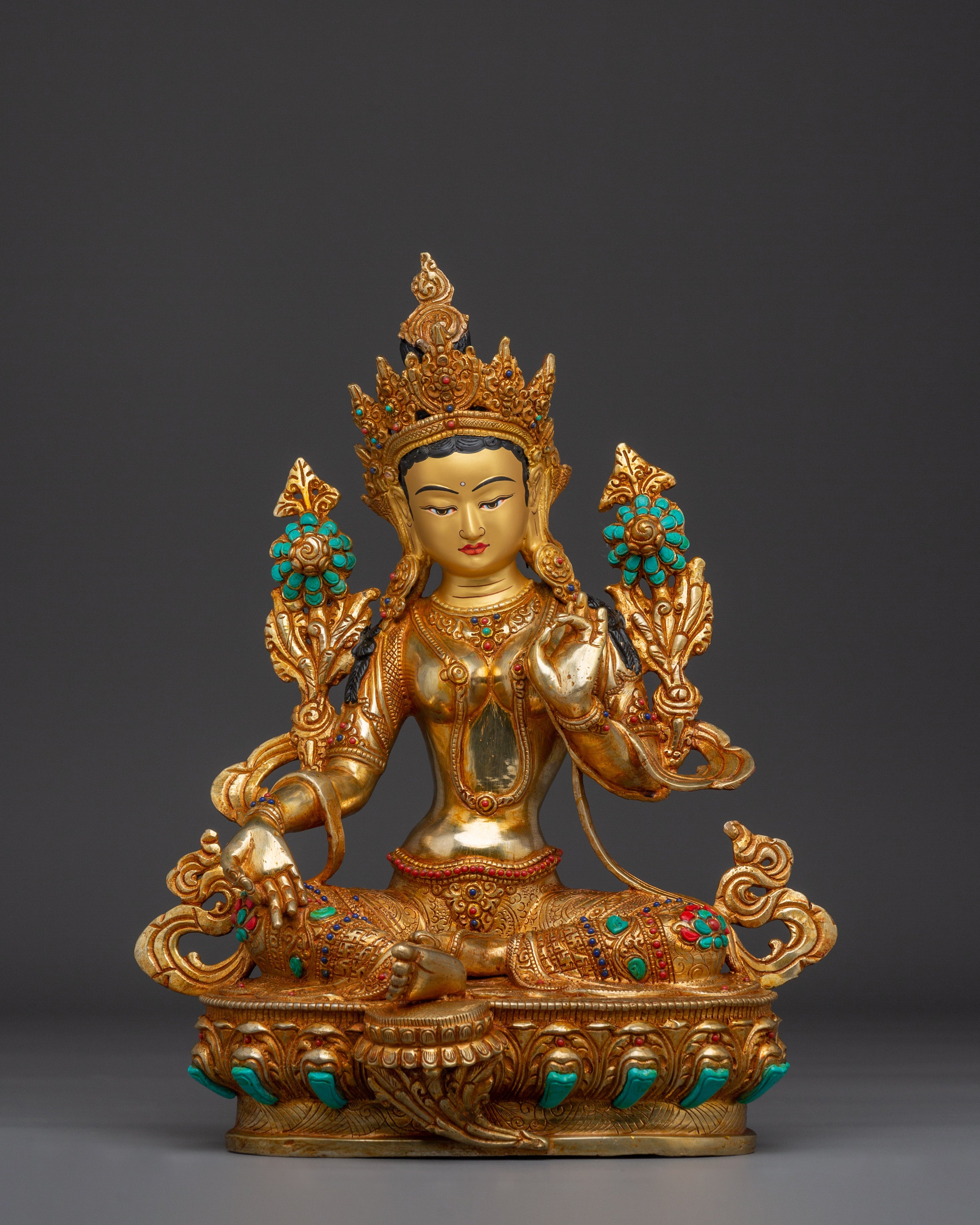 Tibetan Deity Shyama Tara Art