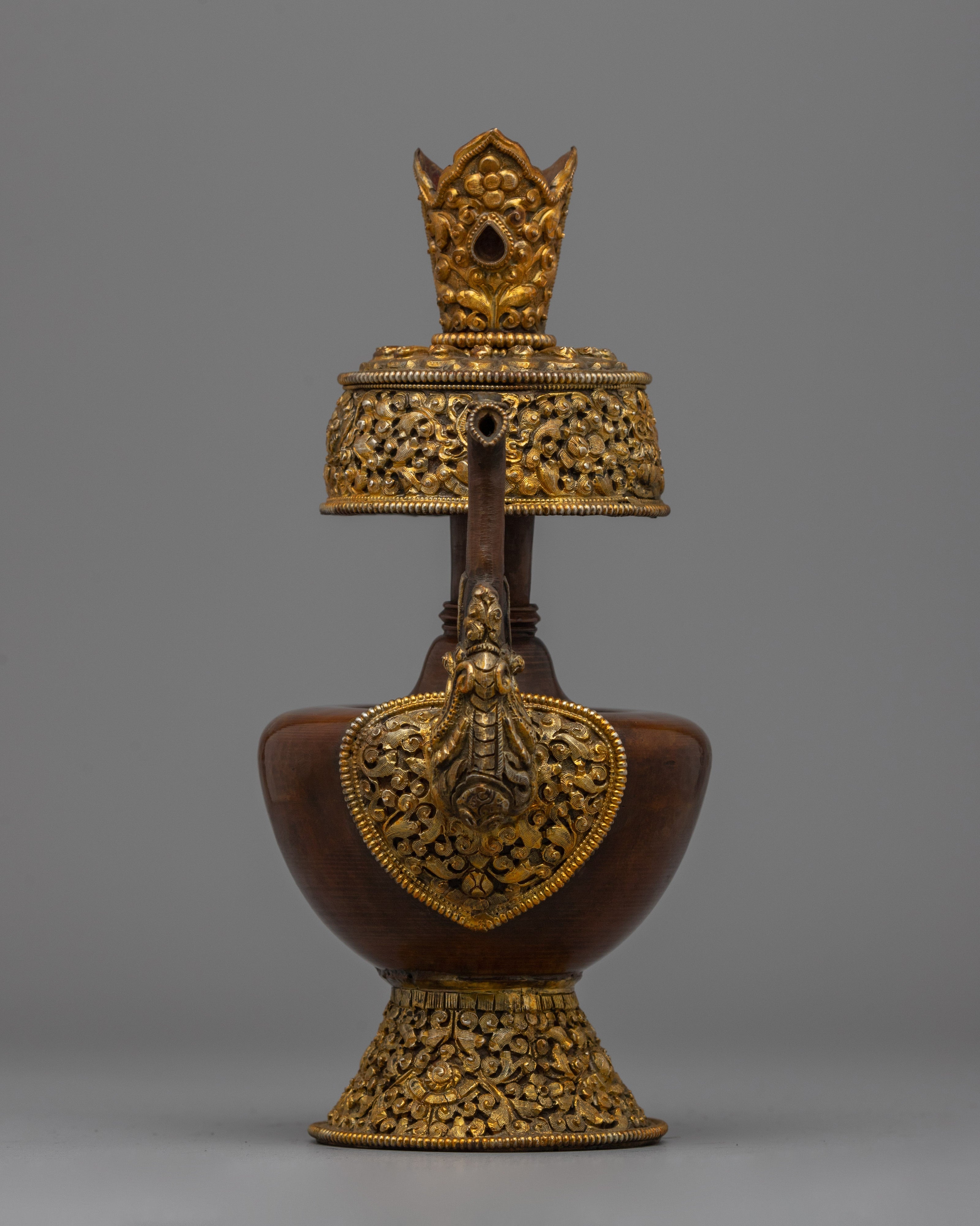 Gold & Silver-Plated Bhumba Ritual Vase