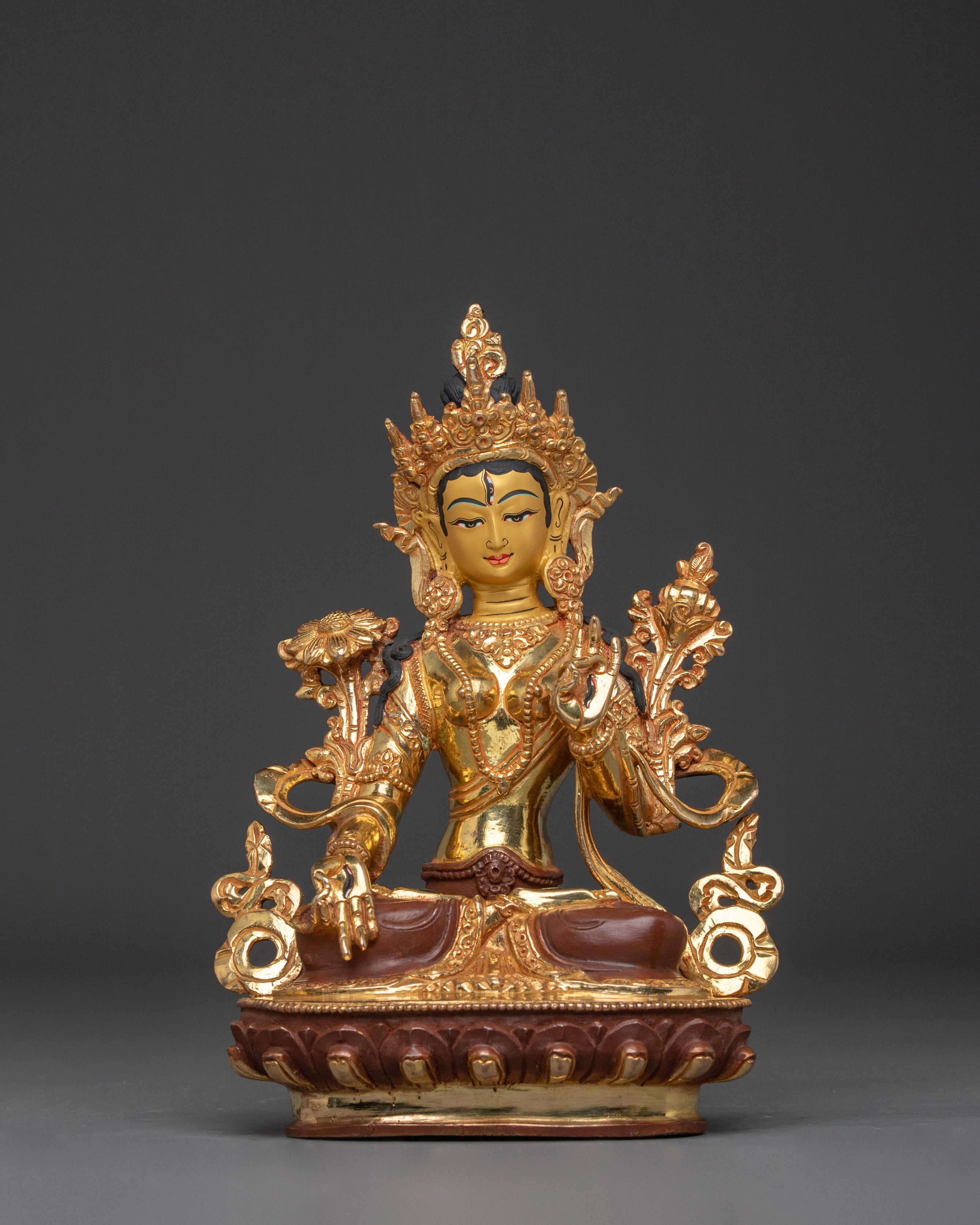 Goddess of Mercy Green Tara Art