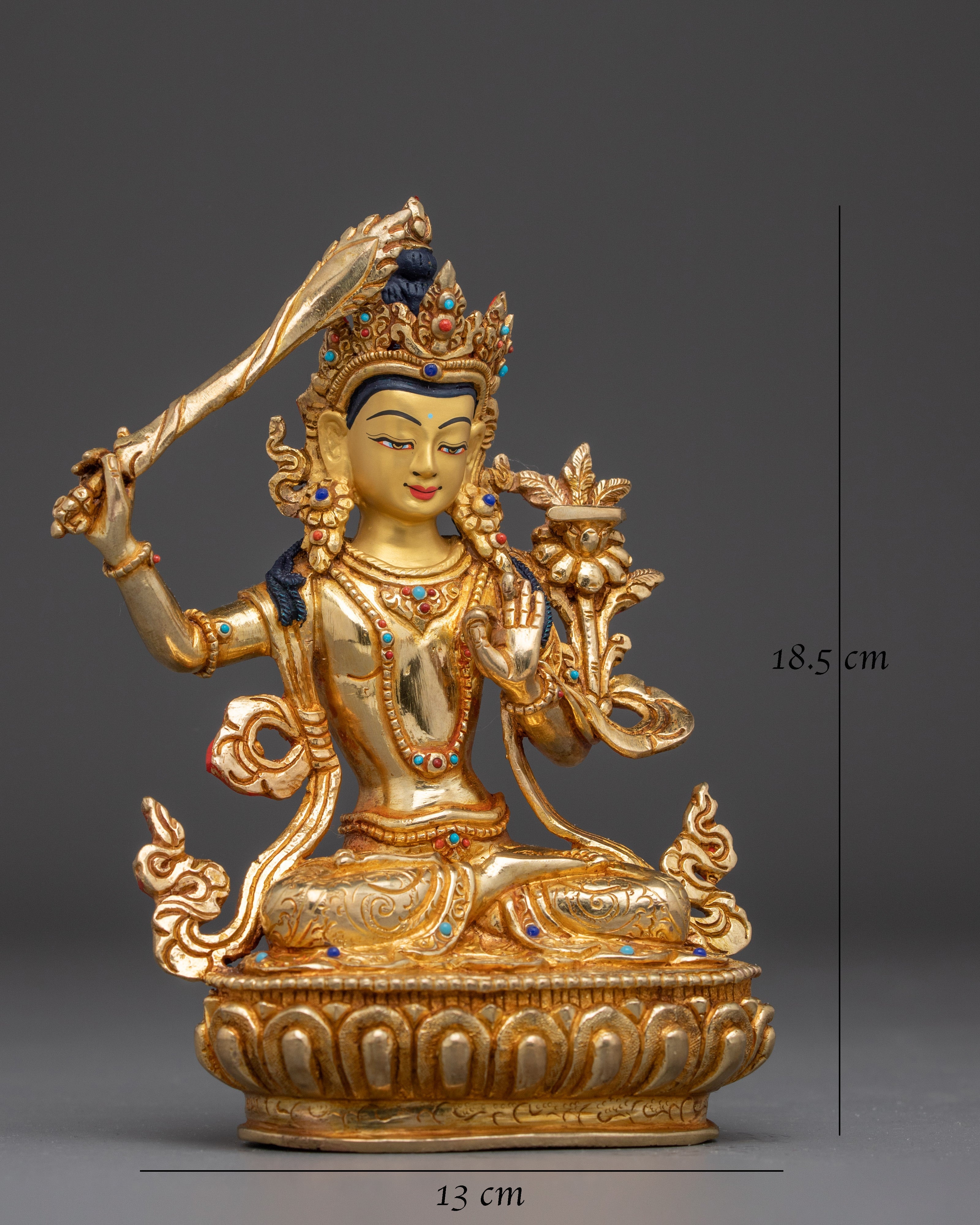 Himalayan Wisdom Deity Manjushri Art