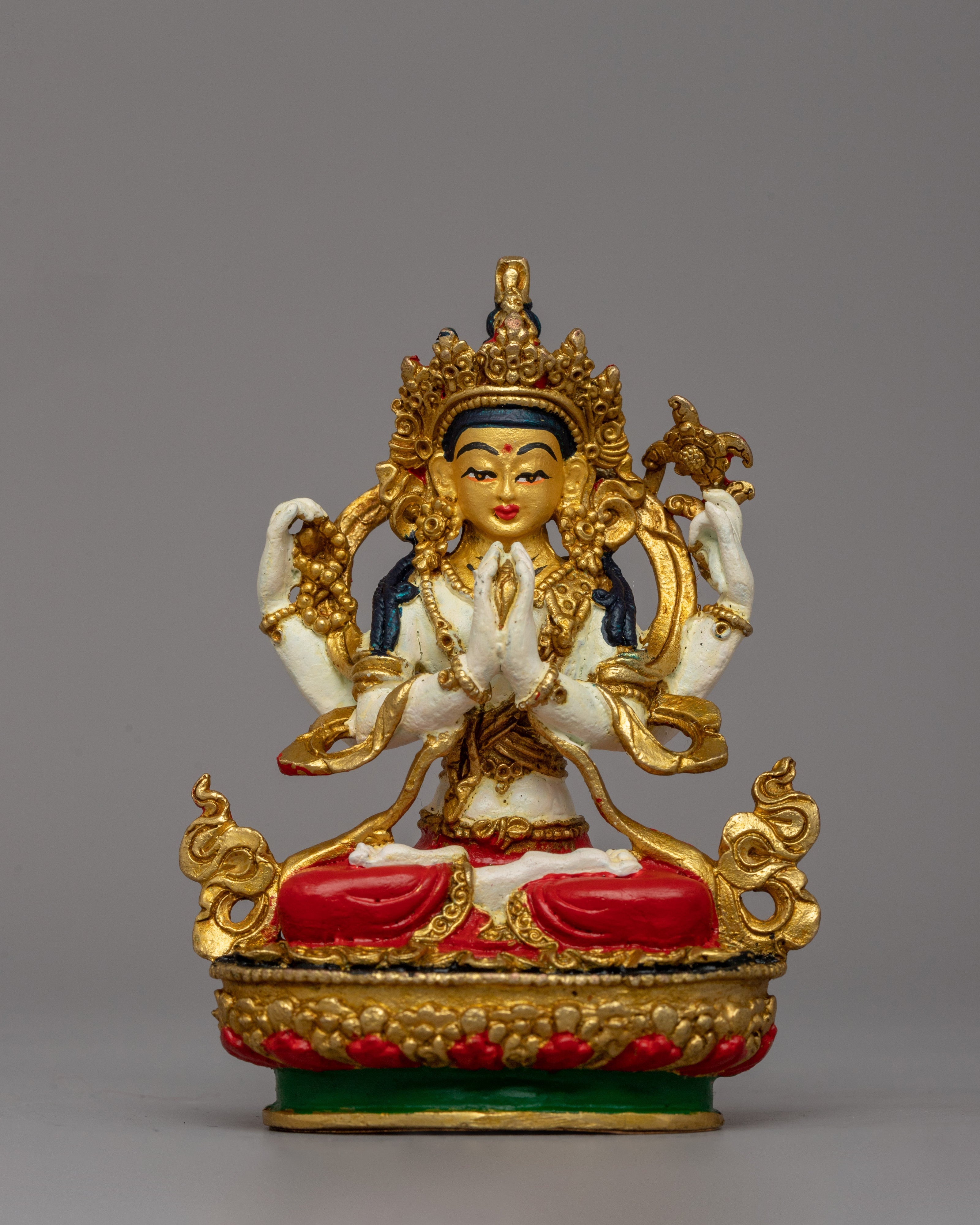 Beautifully handcrafted Chenrezig statue