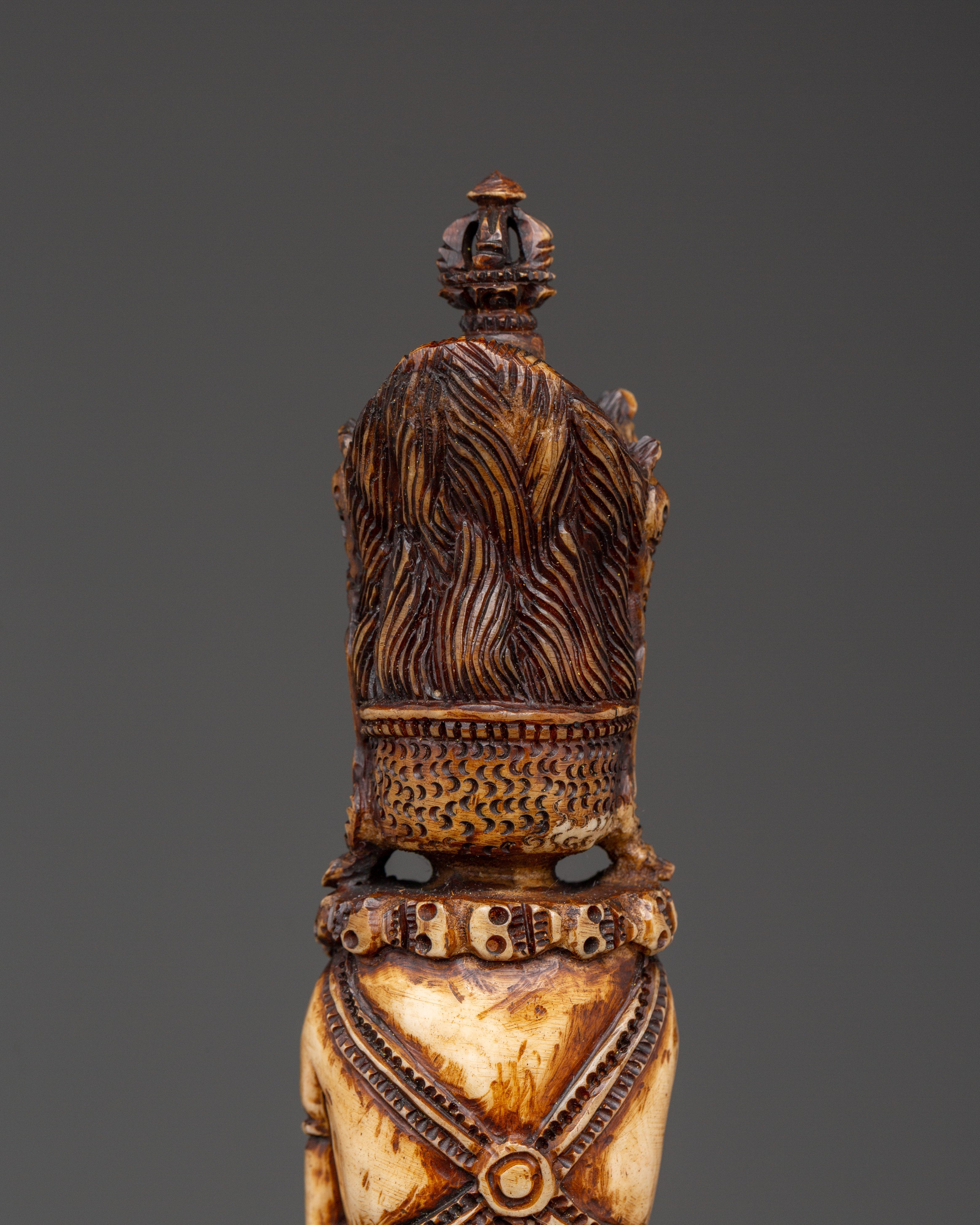 Handcrafted Vajrakila Buddhist Dagger | Ritual Phurba with Yak Bone