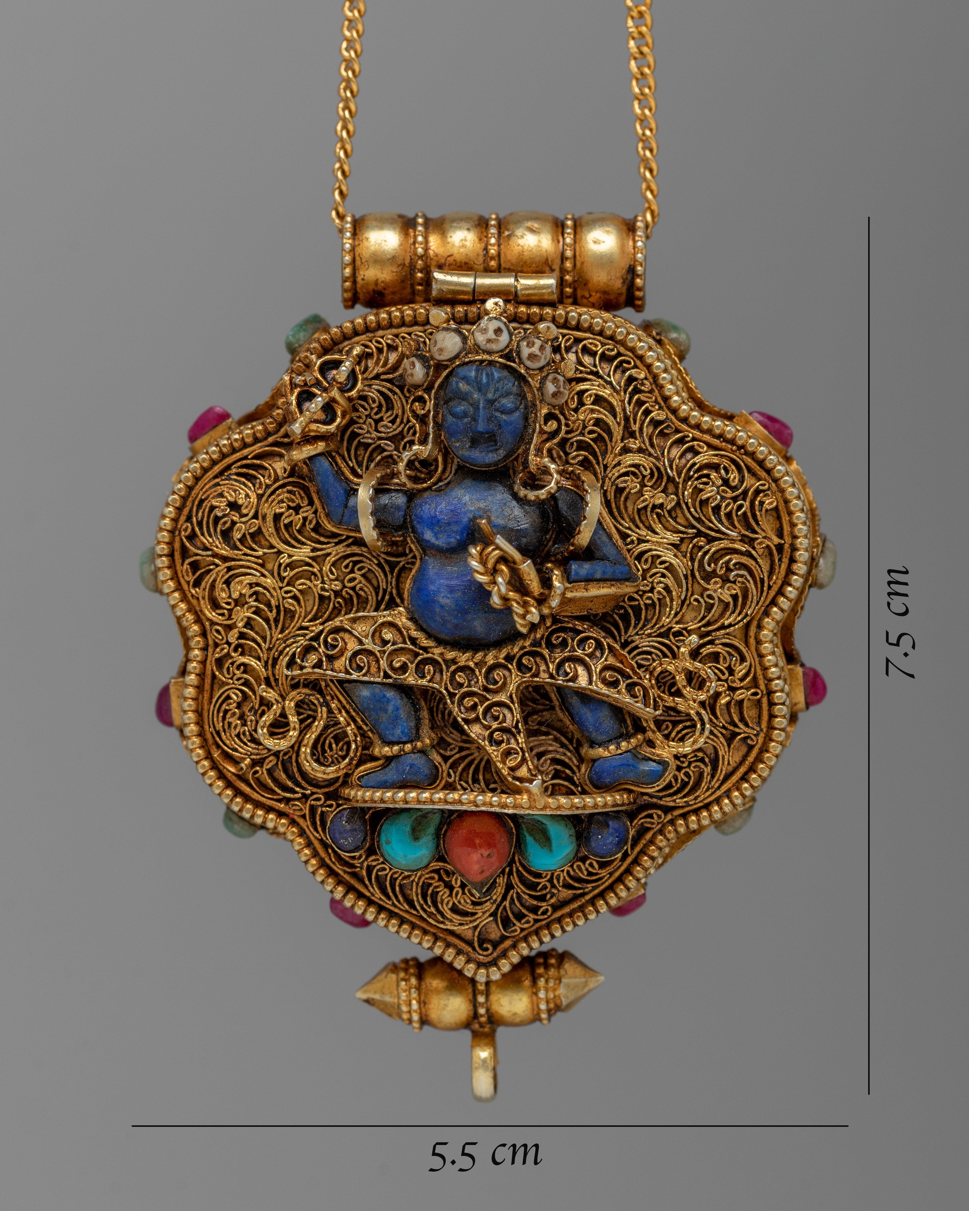 Silver Ghau Box Locket | Symbol of Devotion and Spiritual Protection