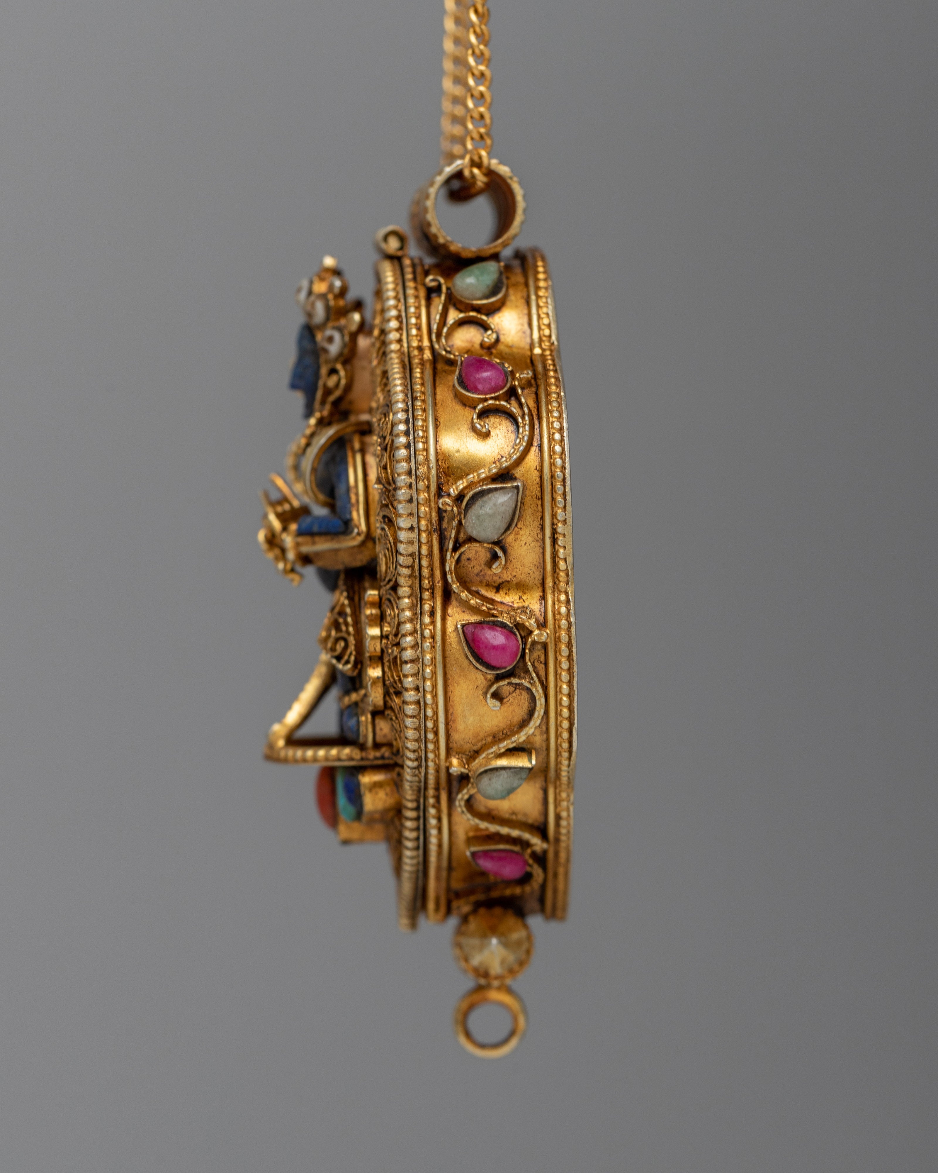 Silver Ghau Box Locket | Symbol of Devotion and Spiritual Protection