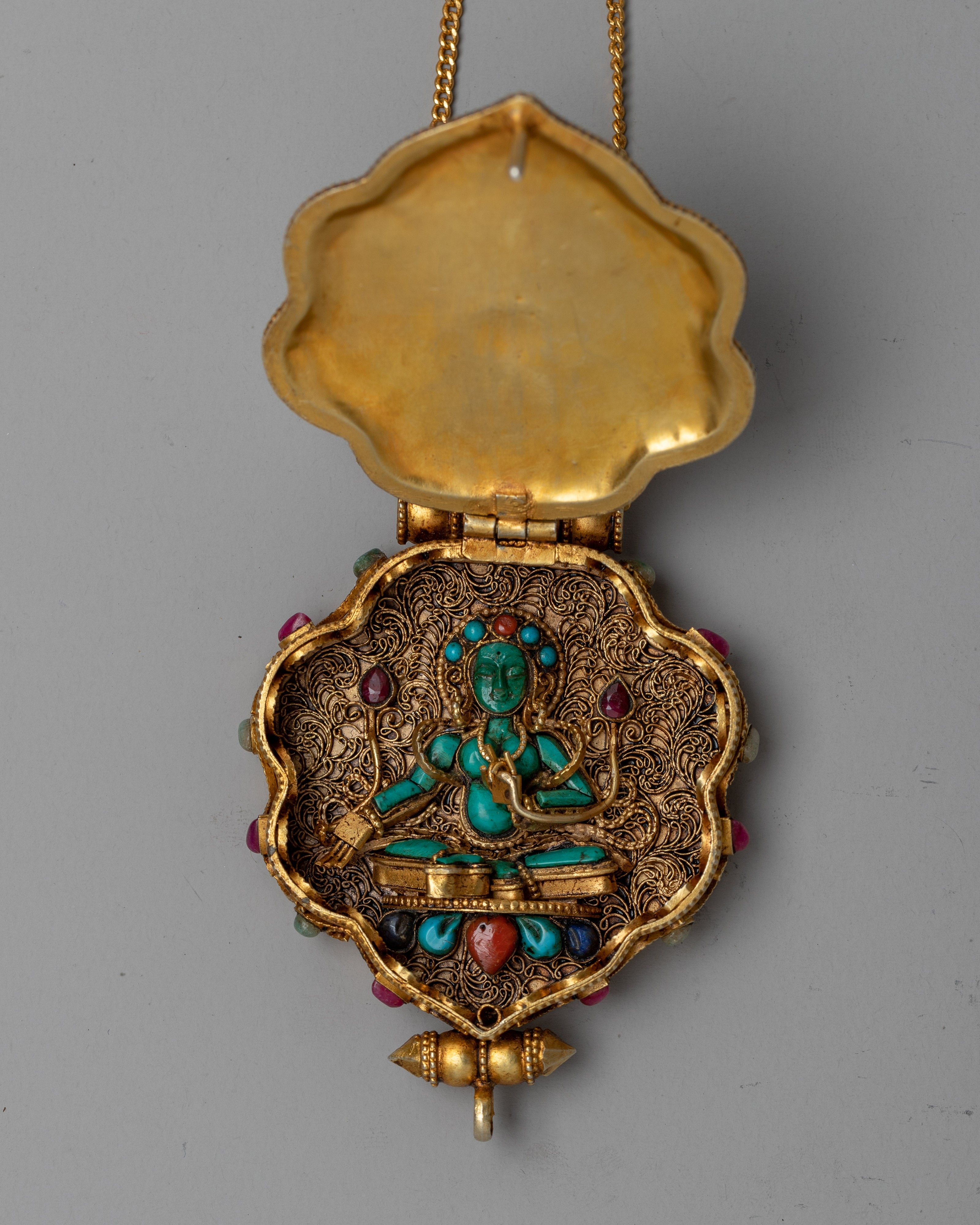 Silver Ghau Box Locket | Symbol of Devotion and Spiritual Protection