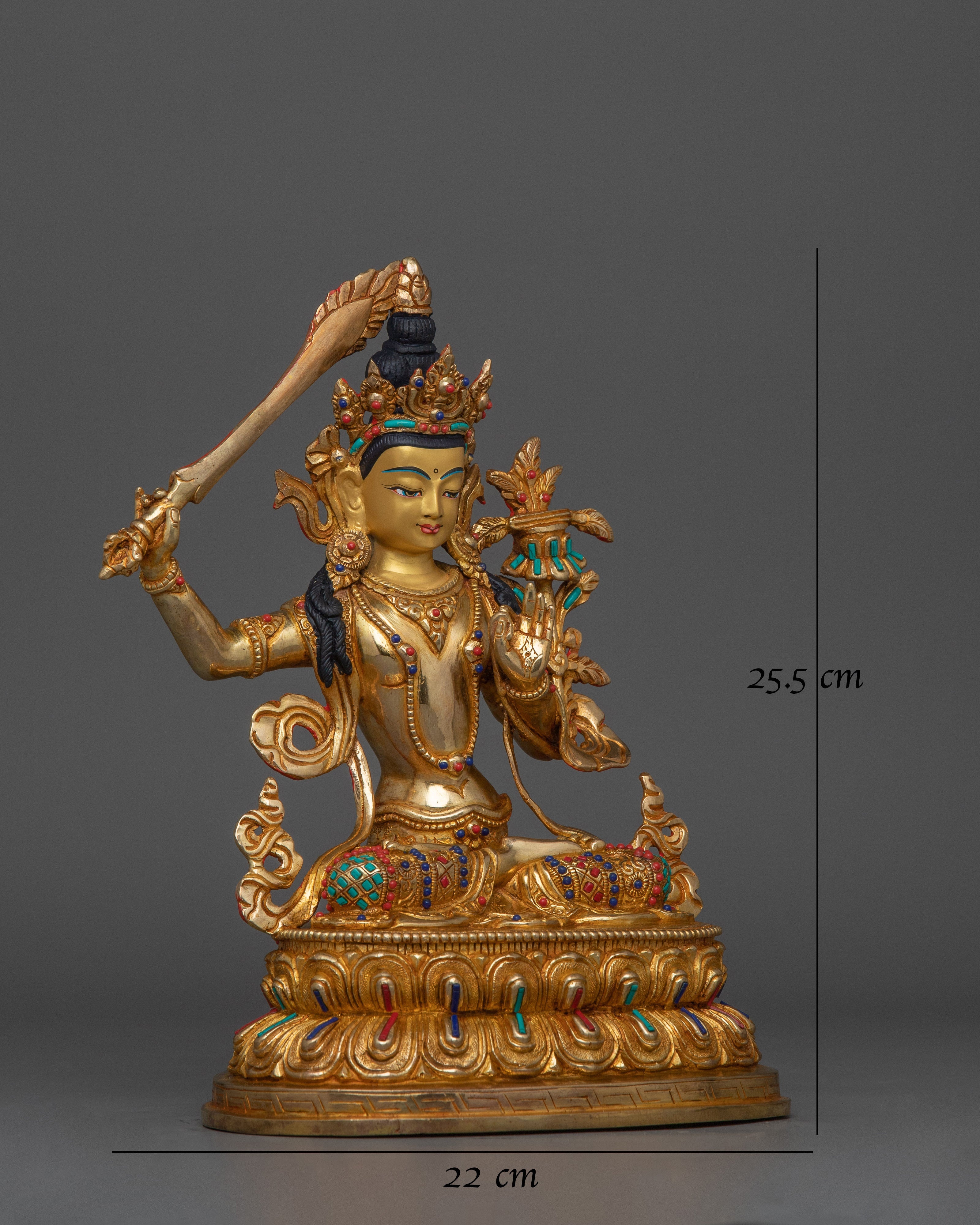 sculpture-of-manjushri-deity-of-wisdom