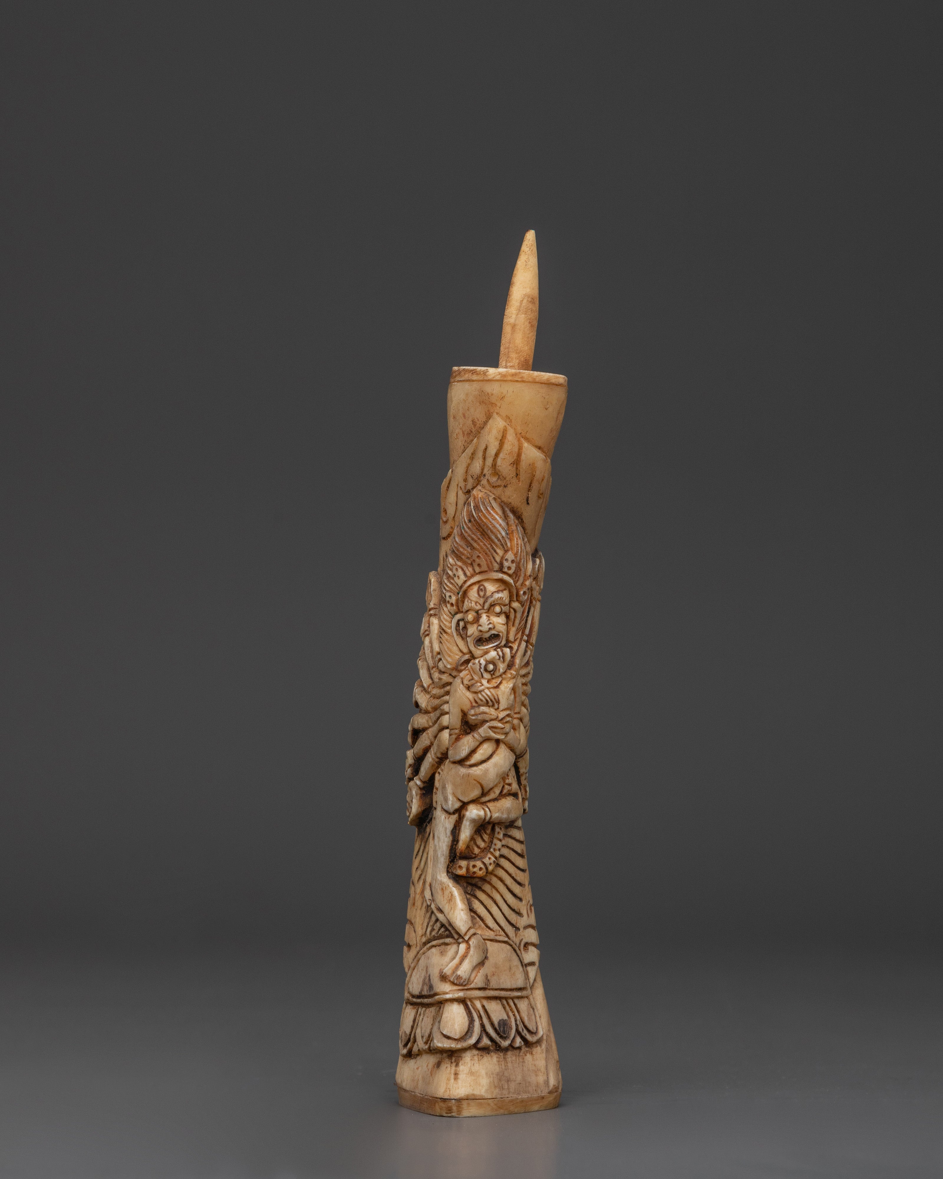 Handcarved Ritual Yak Bone Stamp