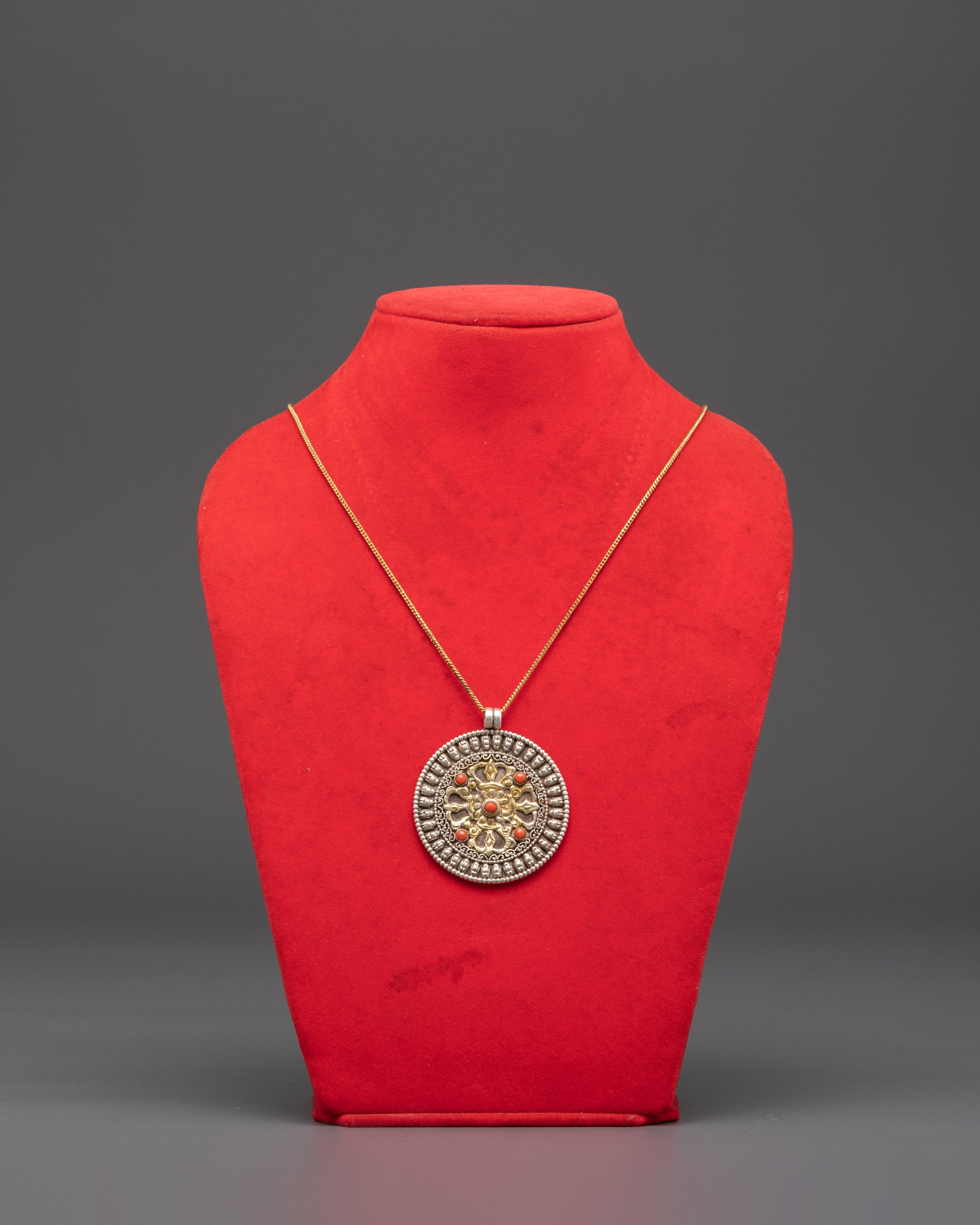 Bishwo Vajra Locket | Handcrafted Tibetan Buddhist Jewelry