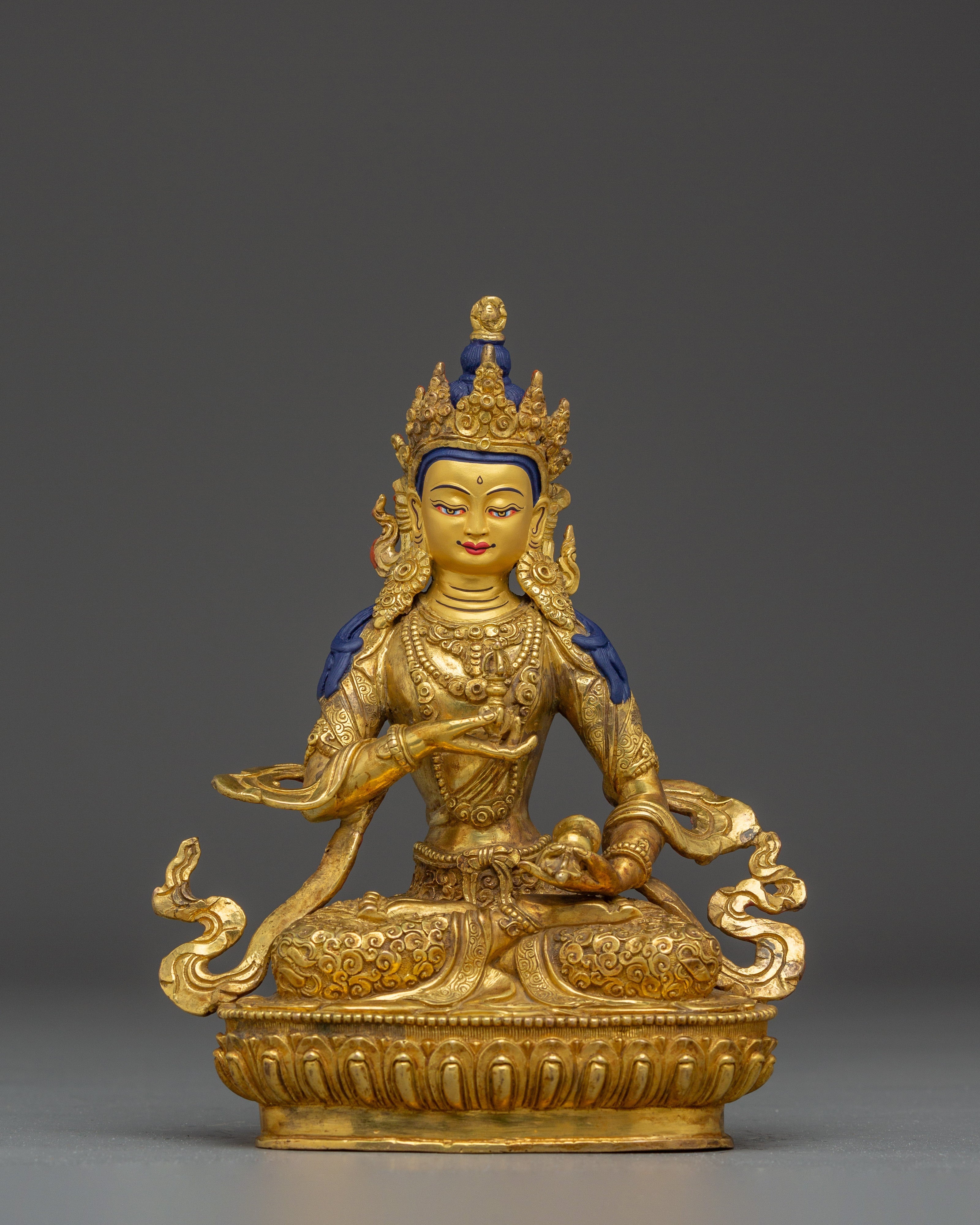 Copper Vajrasattva Sculpture for Spiritual Altar