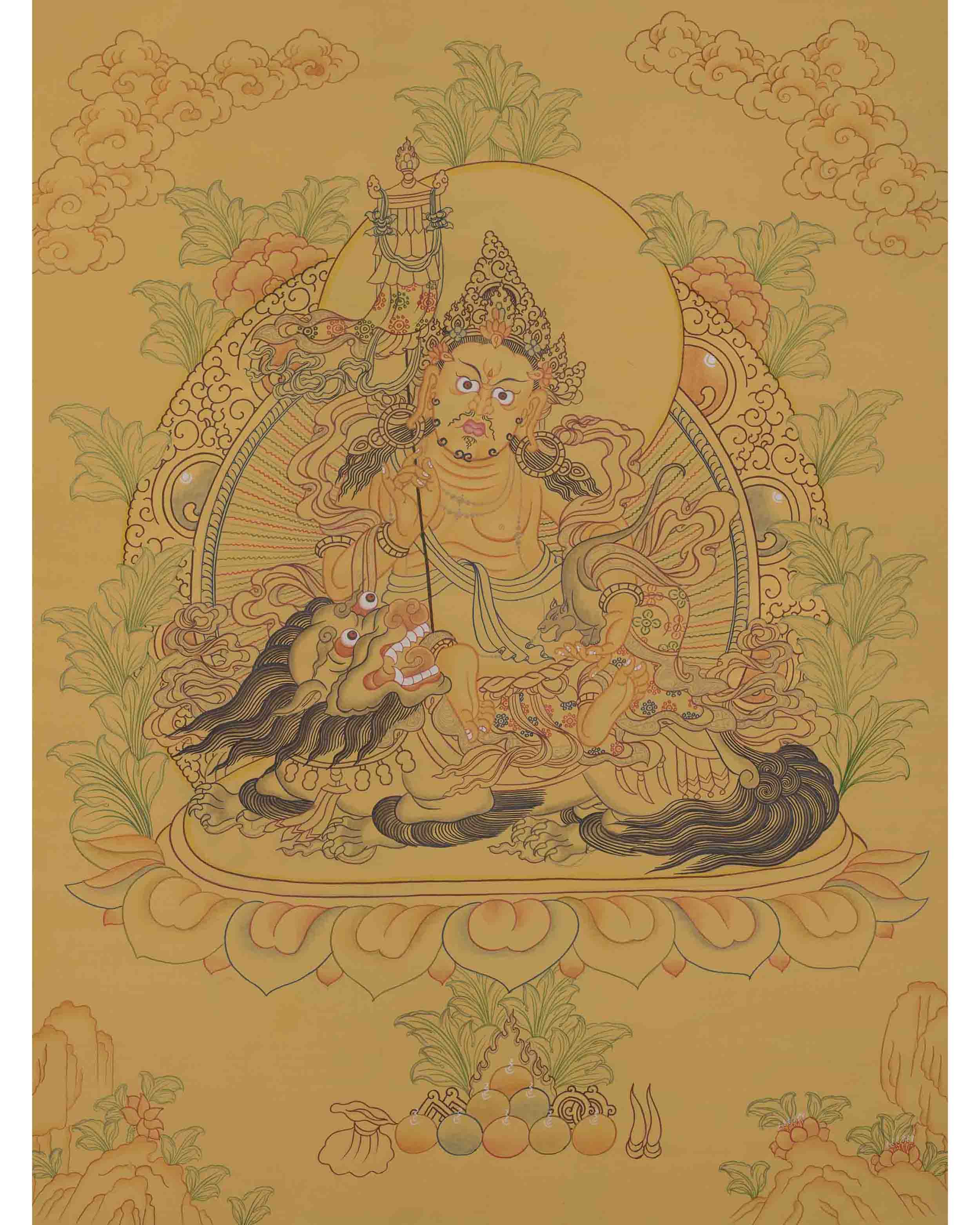 Namtoshe Thangka with Yellow Background