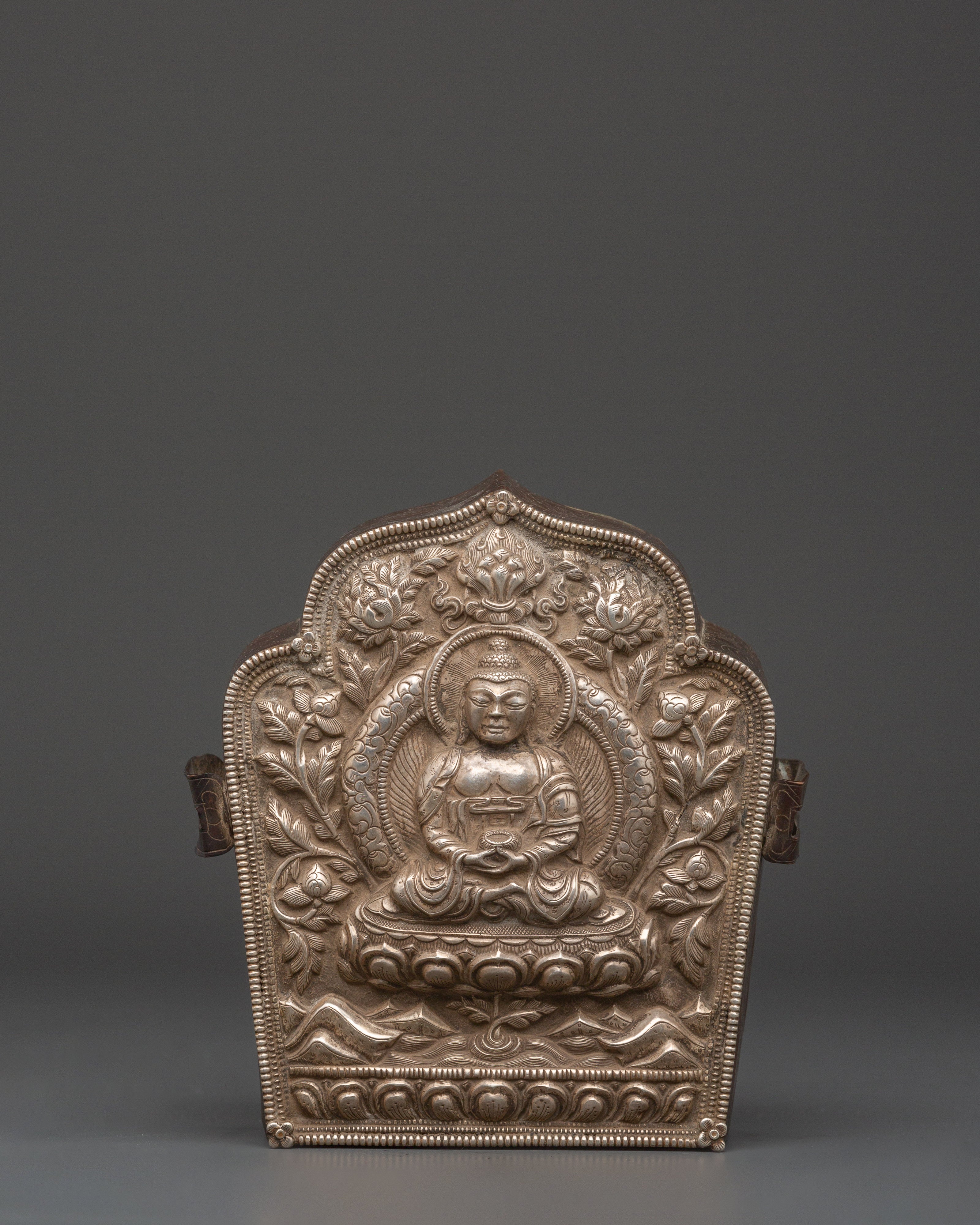Sacred Tibetan Silver Ghau Box