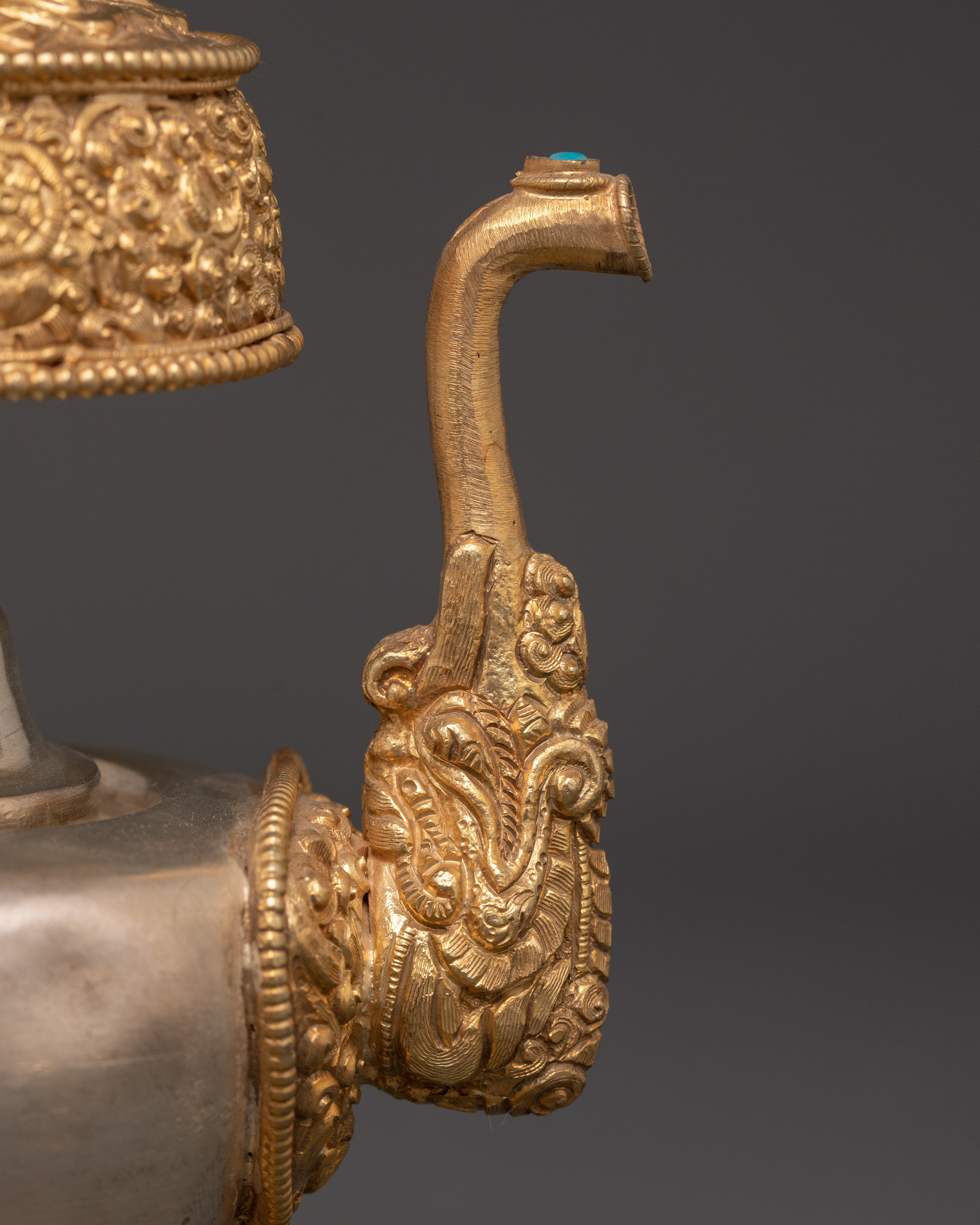 Tibetan Copper Bumba Vessel | Handcrafted Sacred Ritual Water Pot