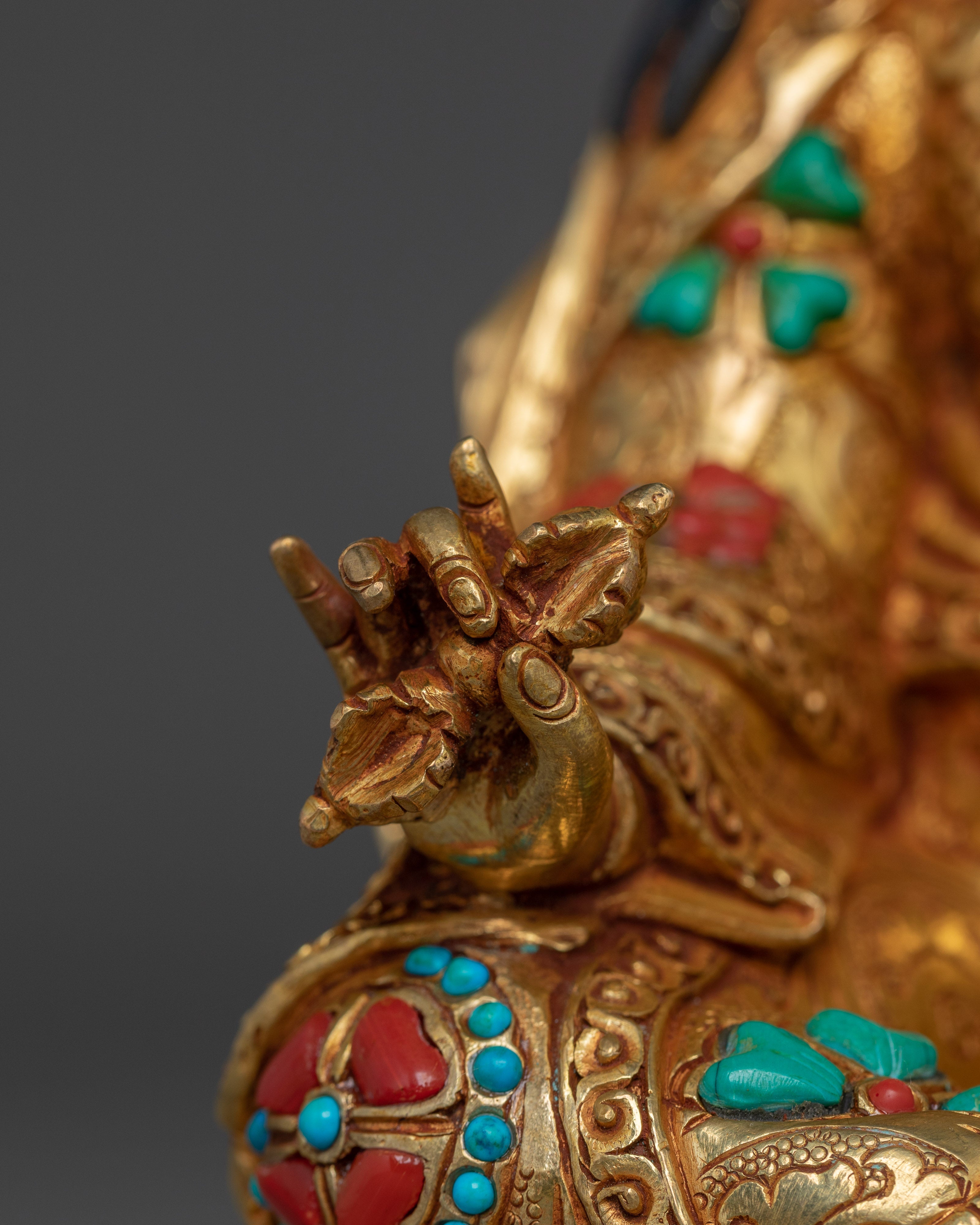 Radiant Guru Rinpoche Statue | Himalayan Padmasambhava Artwork