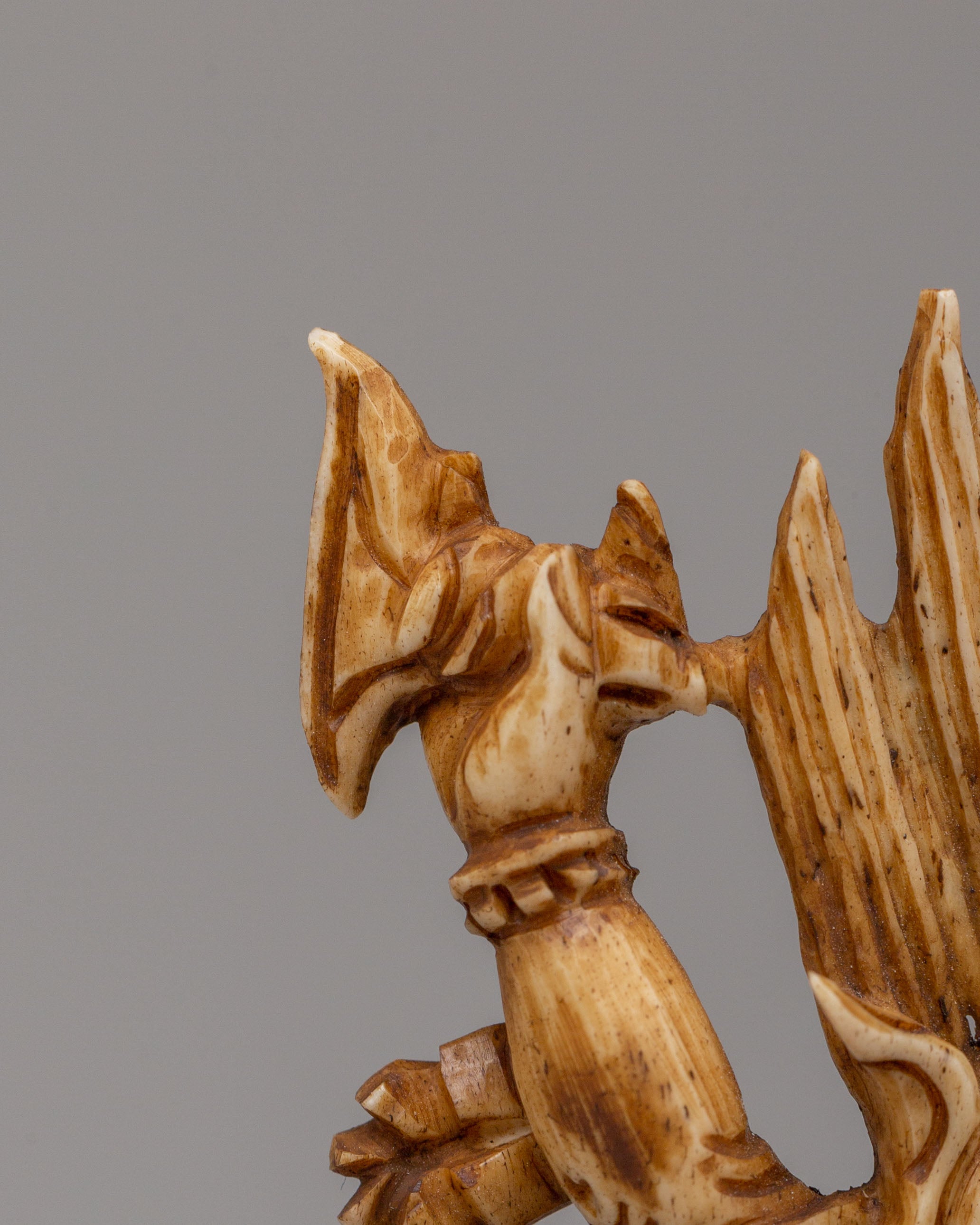Sacred Dorje Phagmo Bone Sculpture | Handcrafted Ritual Artifact