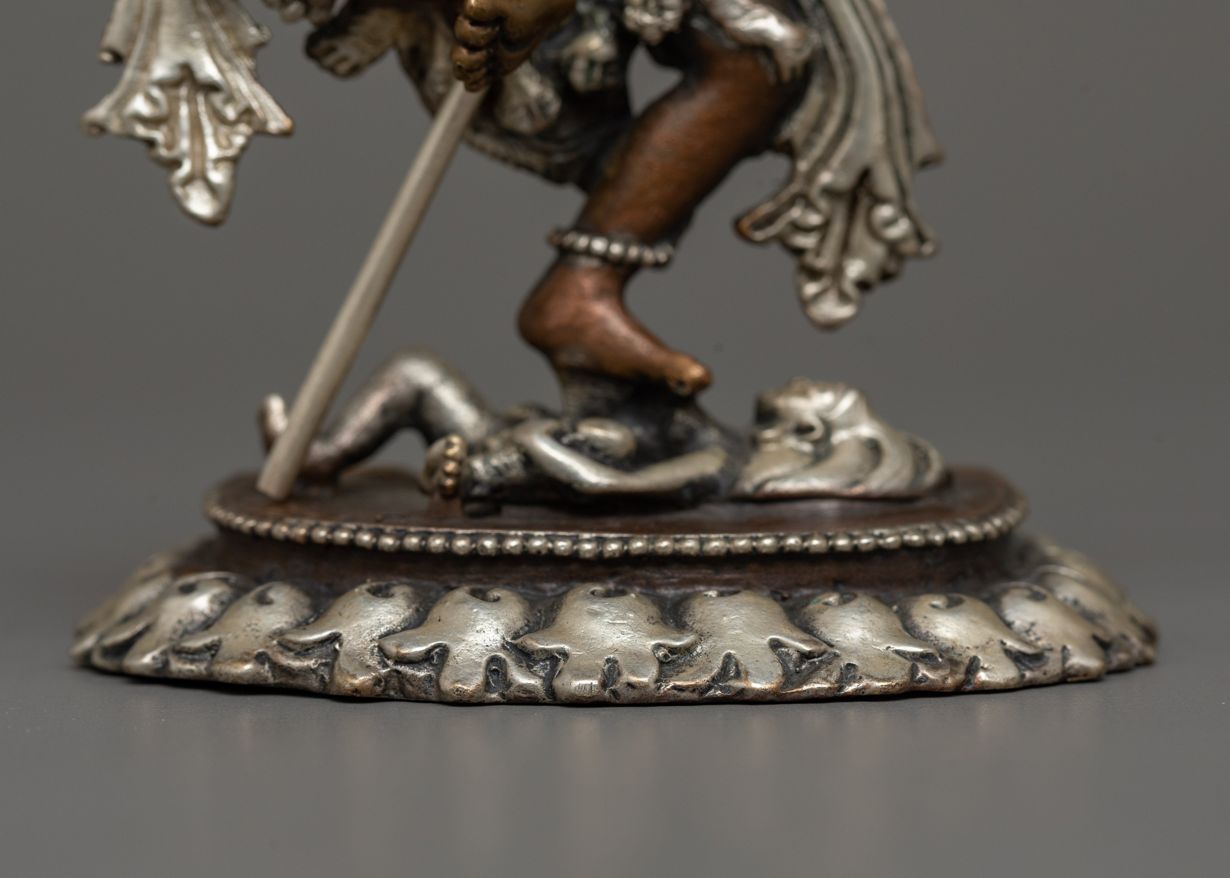 Machine Made Dakini Lion Head Statue | Symbol of Fierce Protection and Power