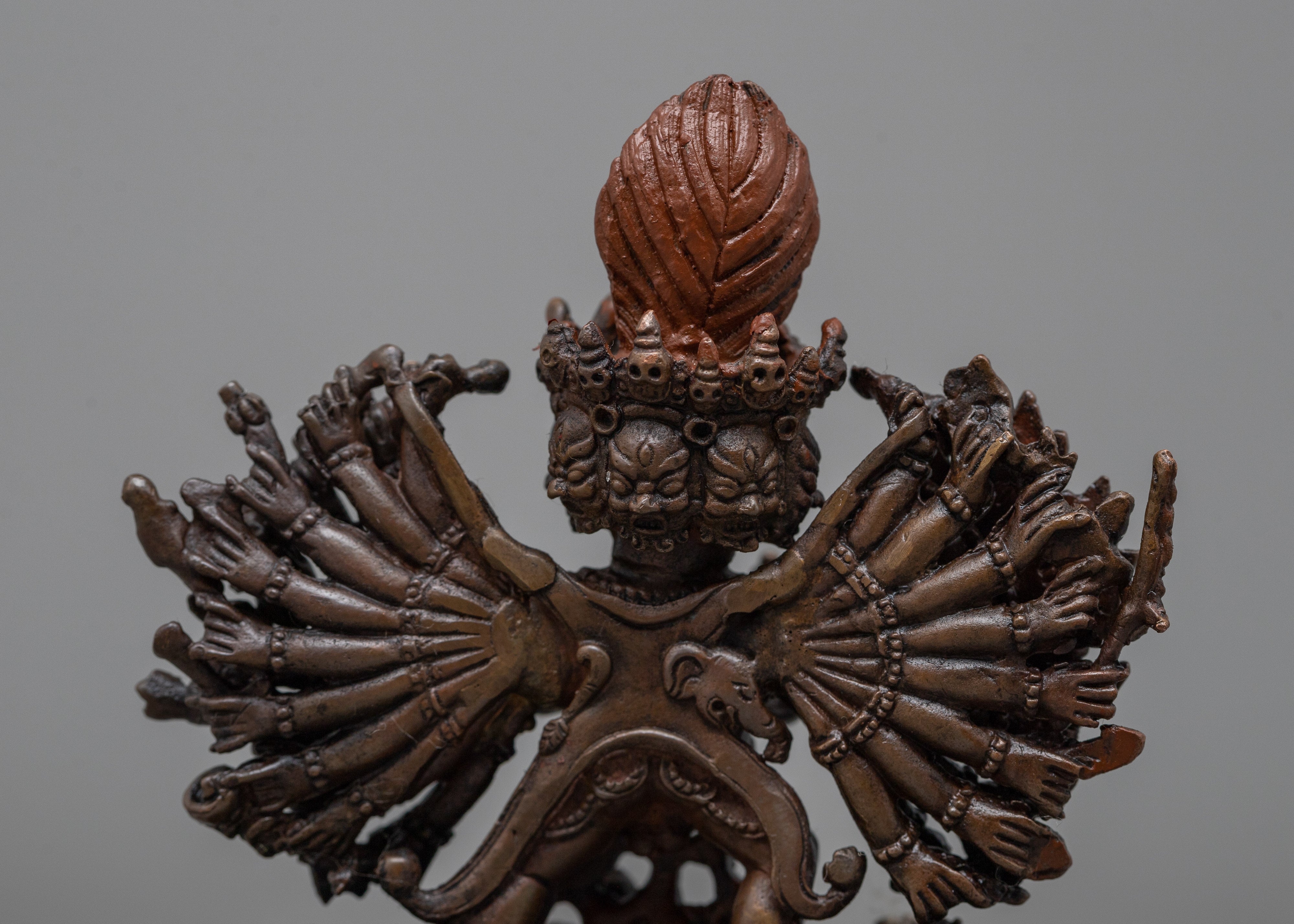 Machine Made Yamantaka With Consort Statue | Depiction of Powerful Buddhist Deity in Union