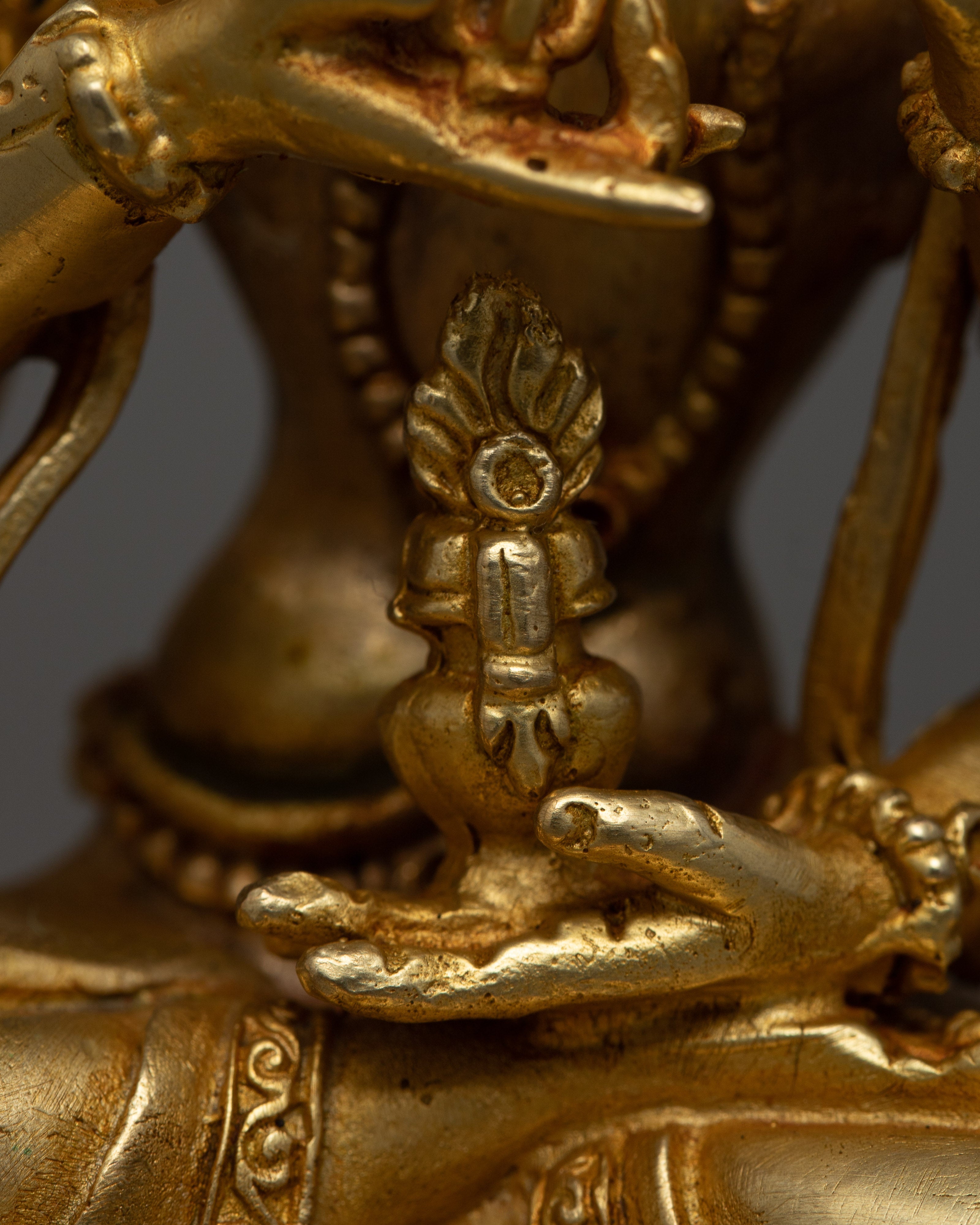 Machine Made Copper Namgyelma Statue | Crafted with Precision for Spiritual Reverence